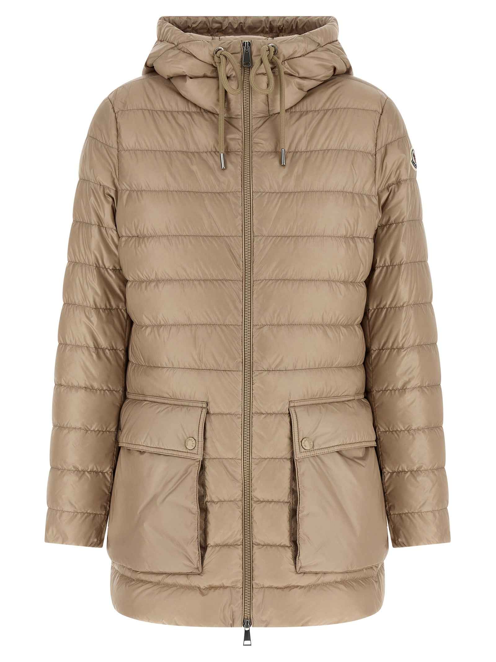 Moncler Beige Polyamide Full-Length Jacket