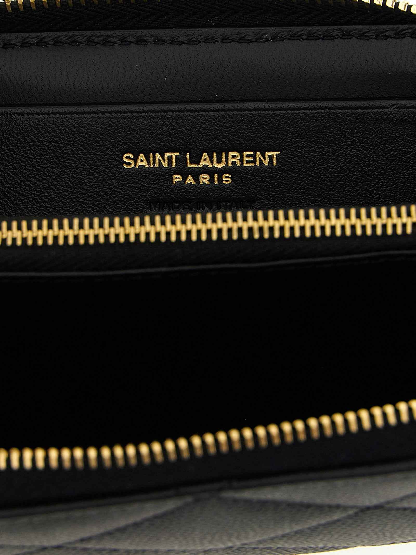Saint Laurent Black Calfskin Cardholder