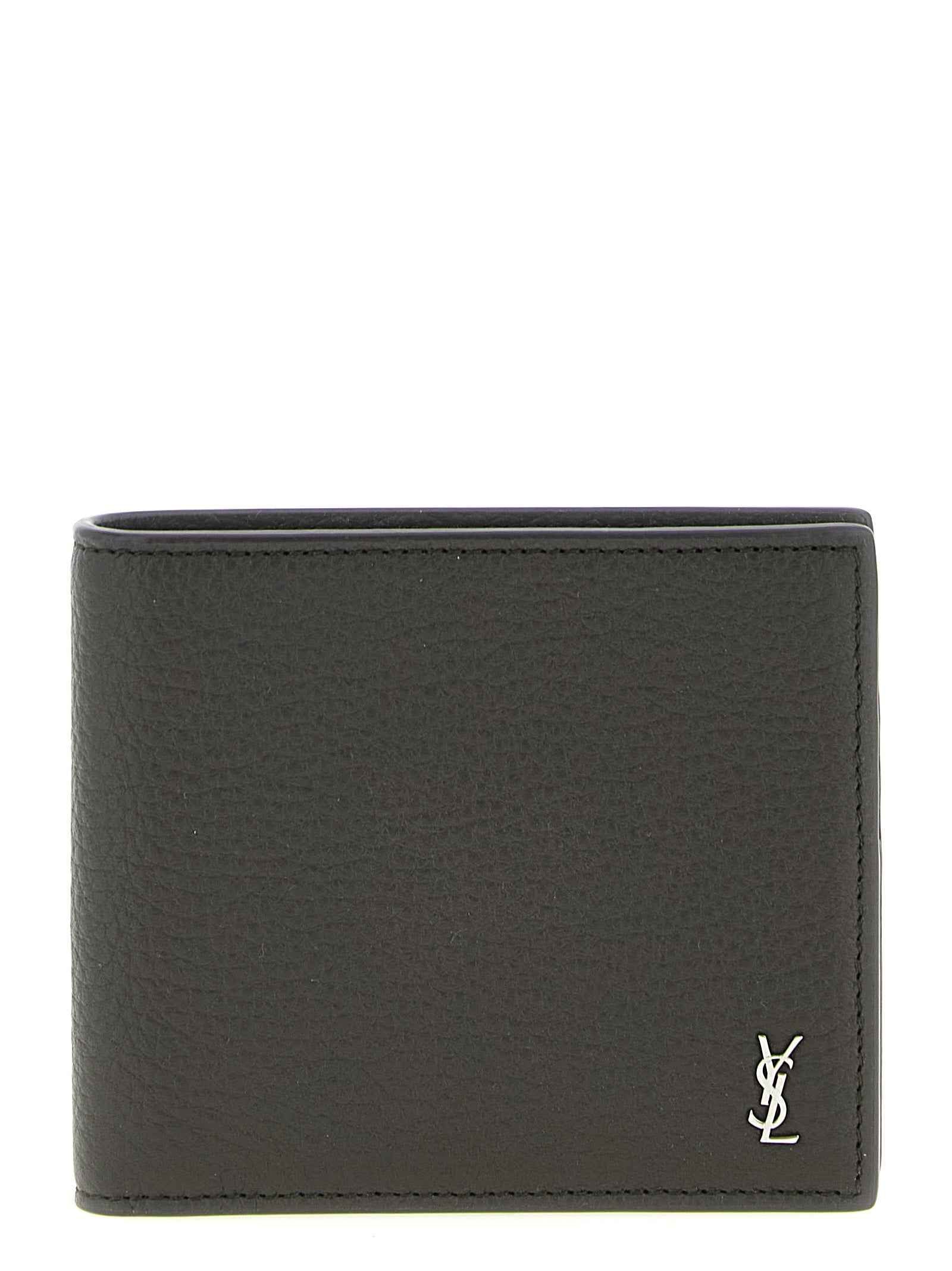 Saint Laurent Brown Calfskin Wallet