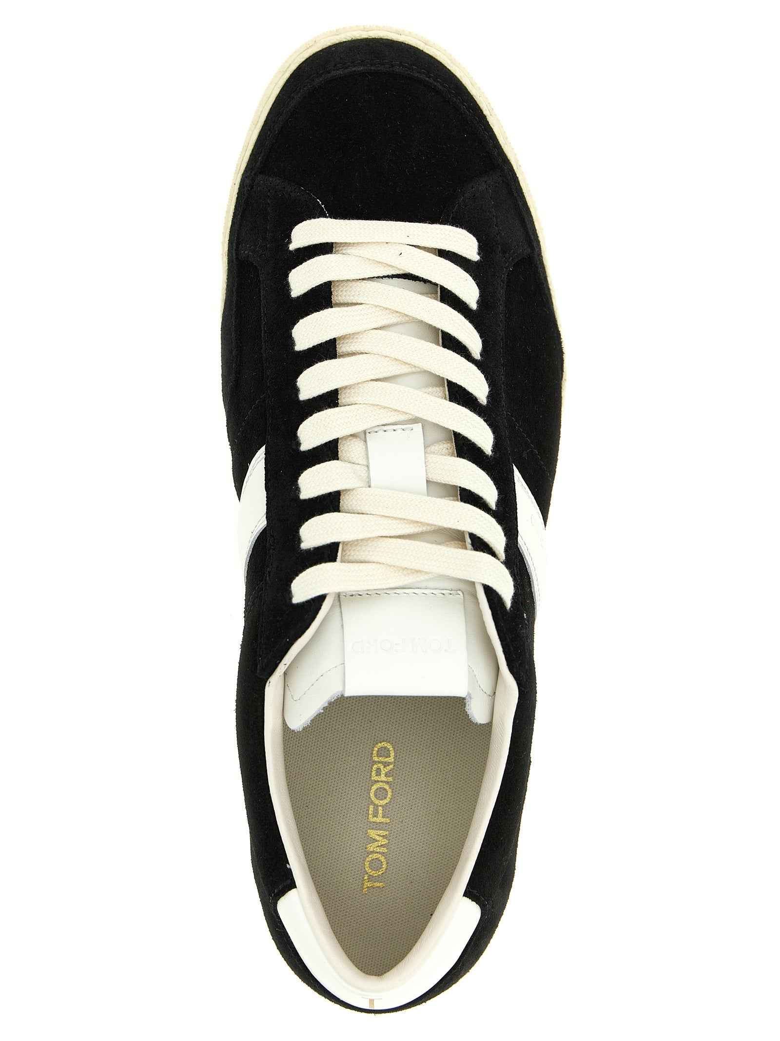 Tom Ford Bicolor Leather Low Top Sneakers
