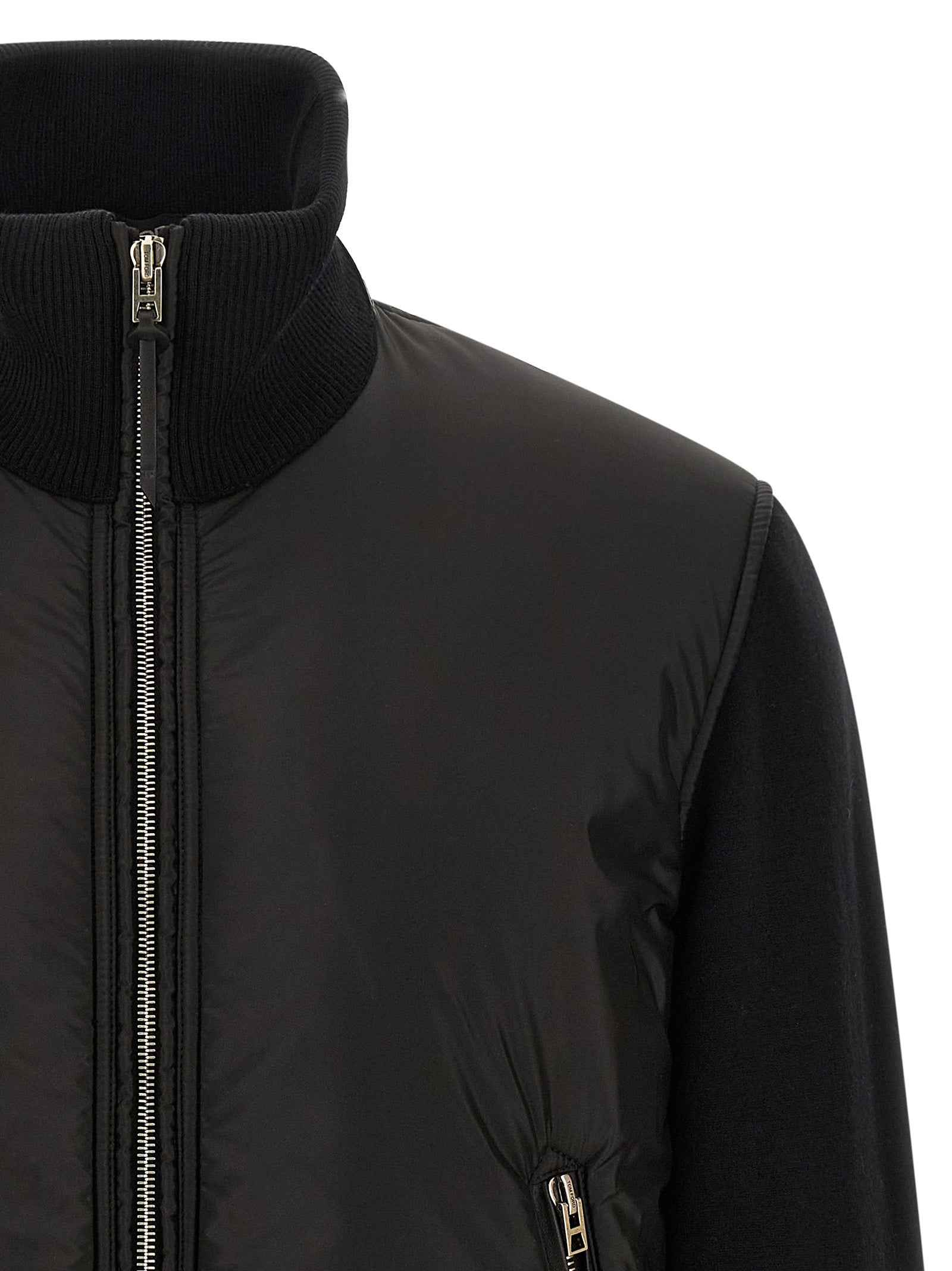 Tom Ford Black Wool Bomber