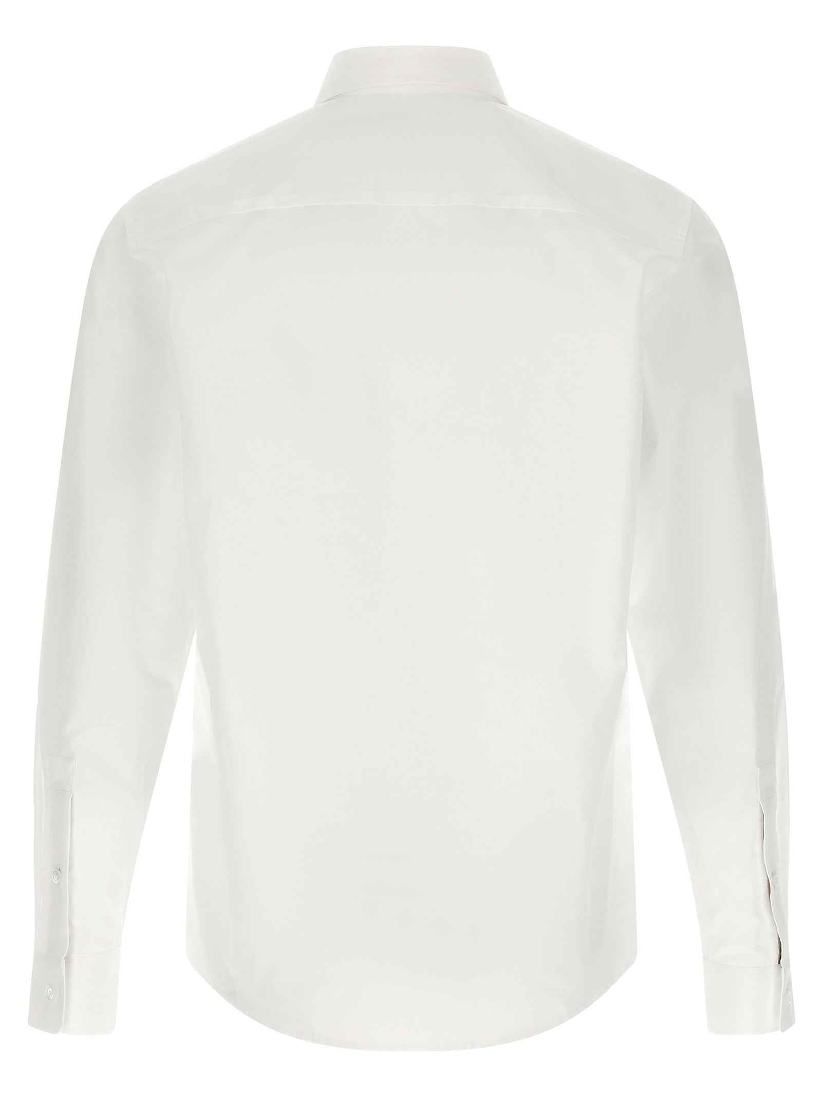 Burberry White Cotton Blouse