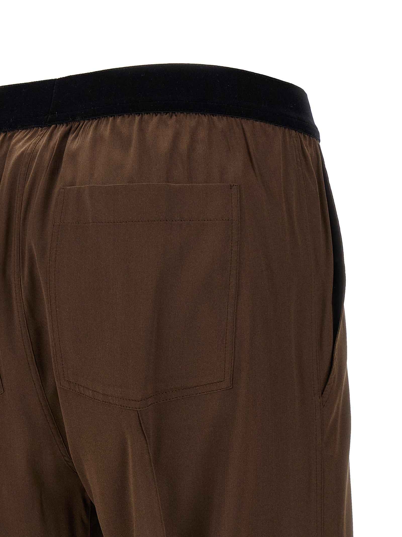 Tom Ford Brown Silk Casual Pants