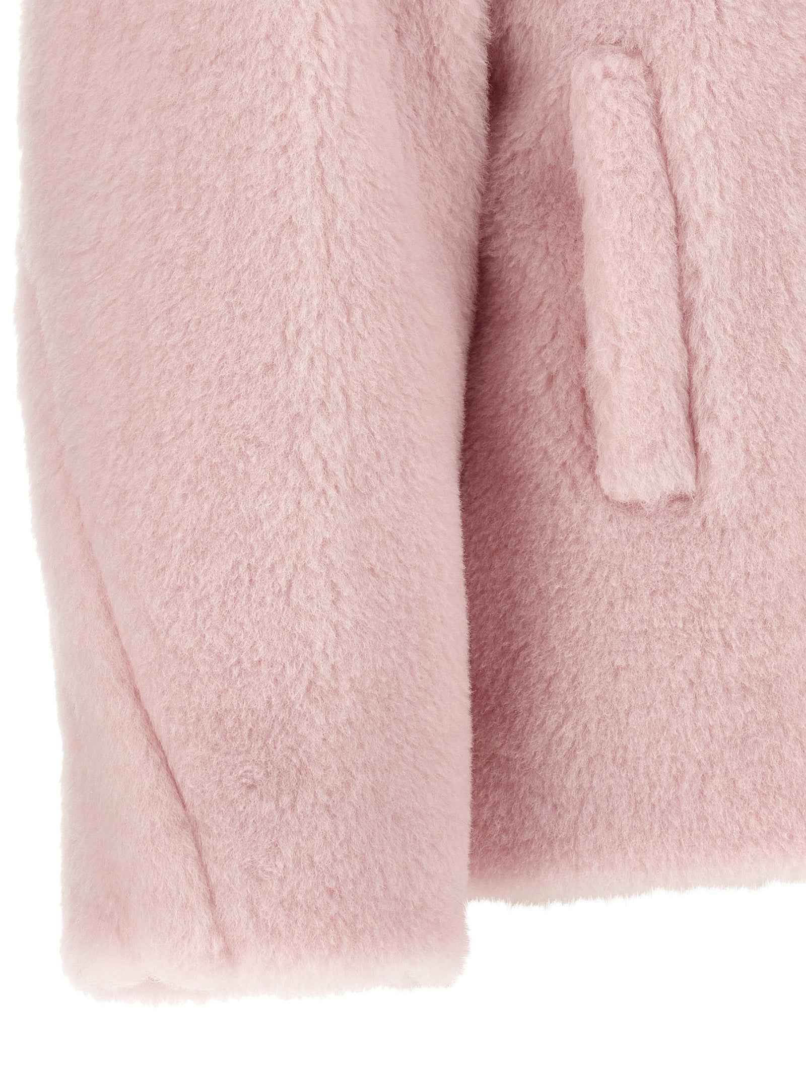 Max Mara Multicolor Alpaca Leather Coat