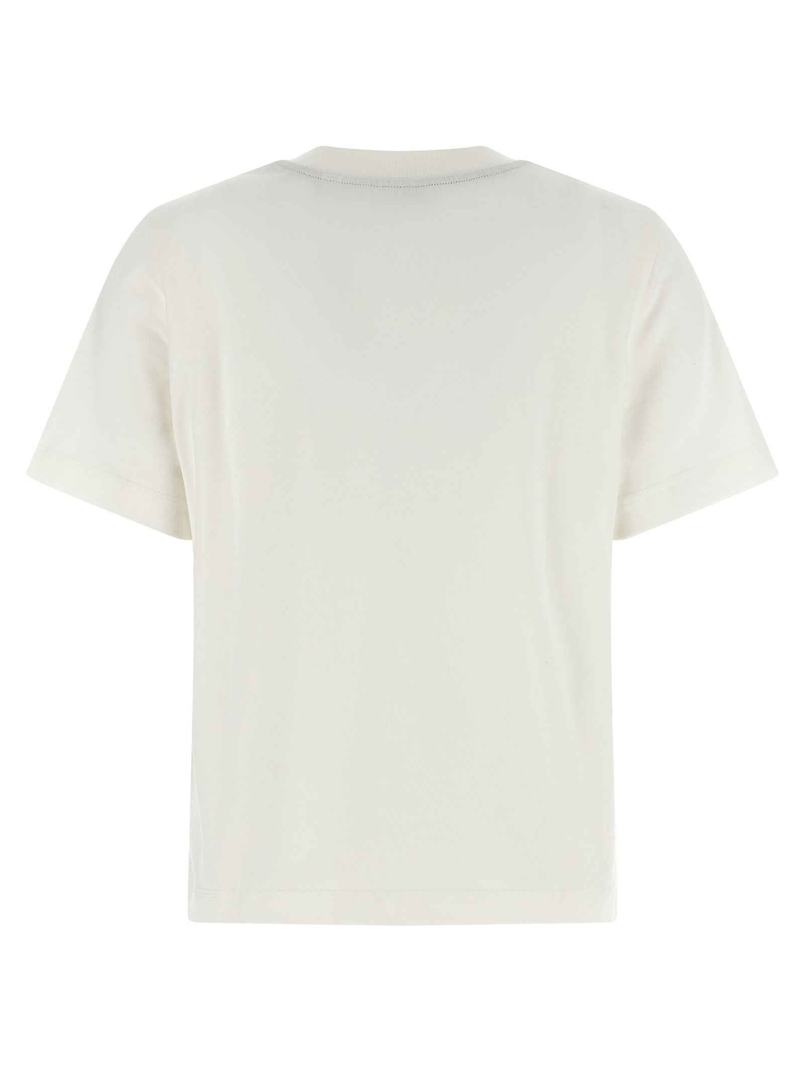 Burberry White Cotton T-Shirt