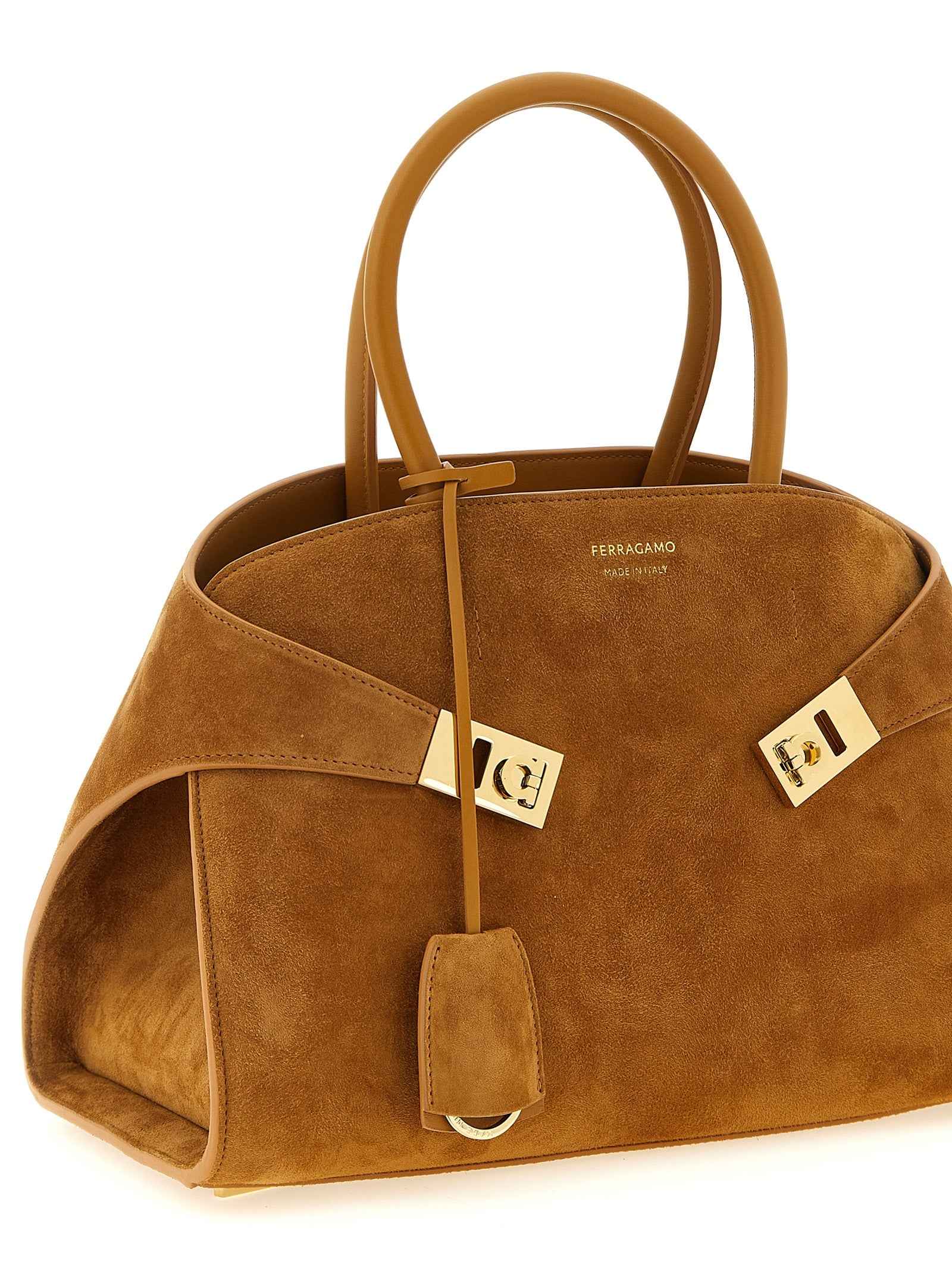 Ferragamo Beige Goatskin Handbag