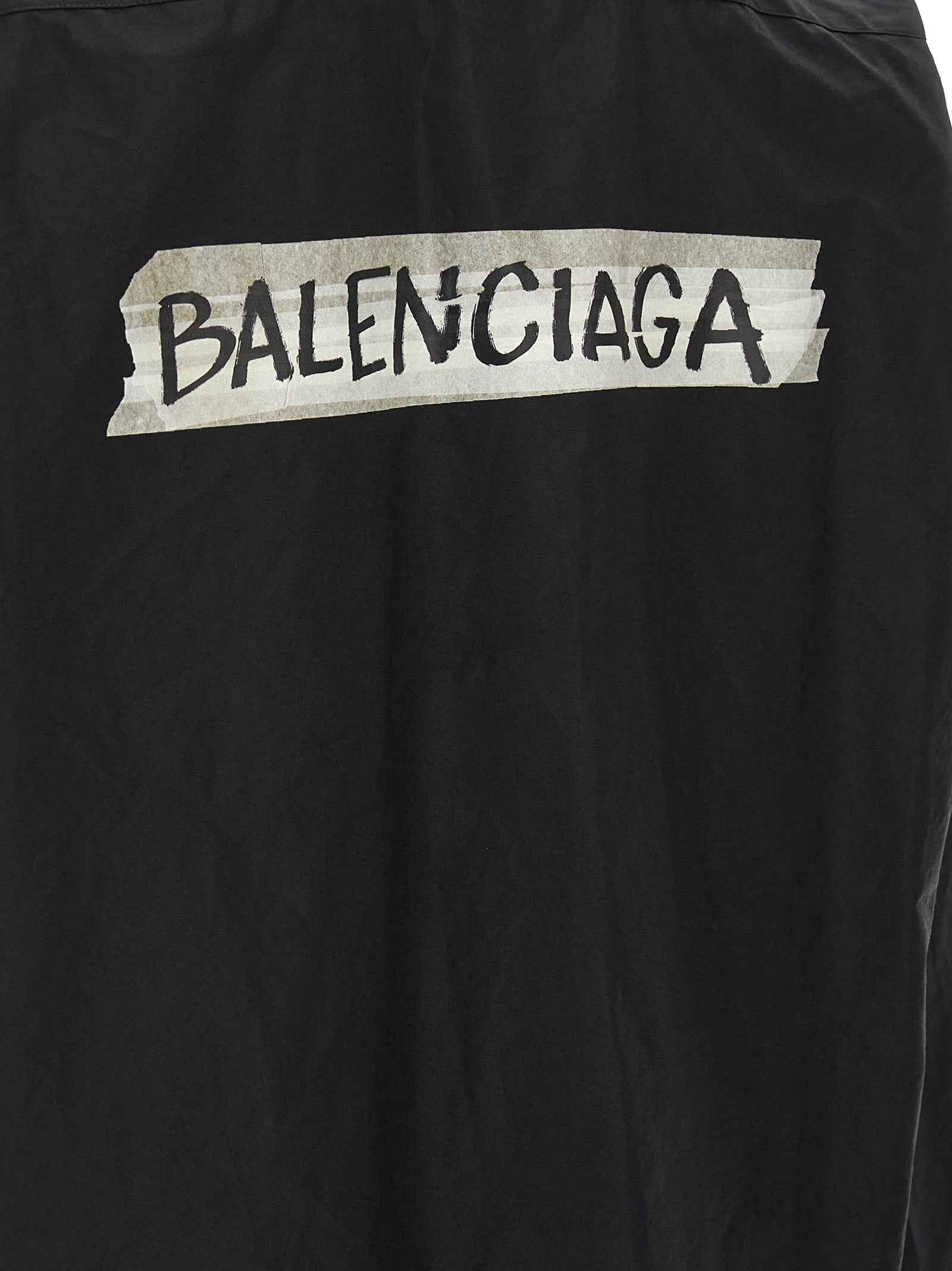 Balenciaga Black Cotton Blouse