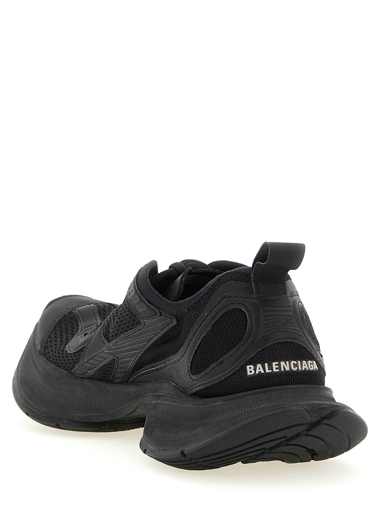 Balenciaga Black Polyester Athletic Sneakers