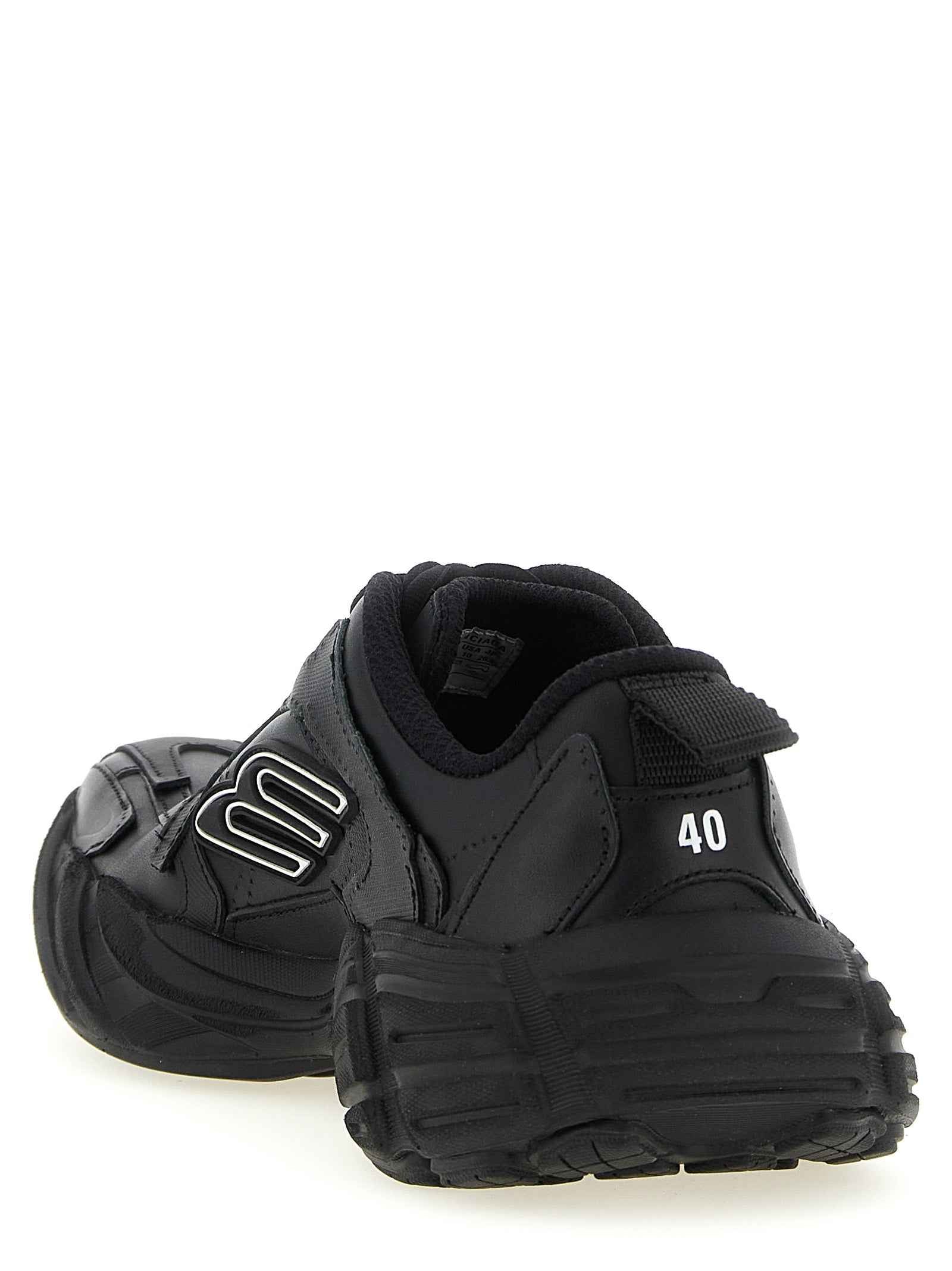 Balenciaga Black Calfskin Athletic Sneakers