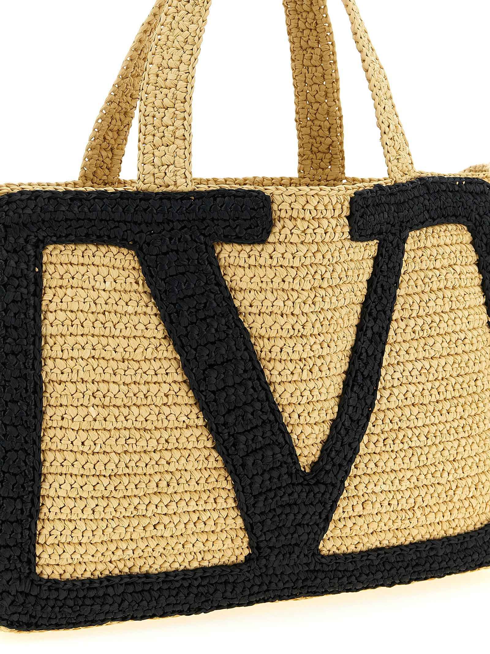 Valentino Garavani Black Viscose Tote Bag