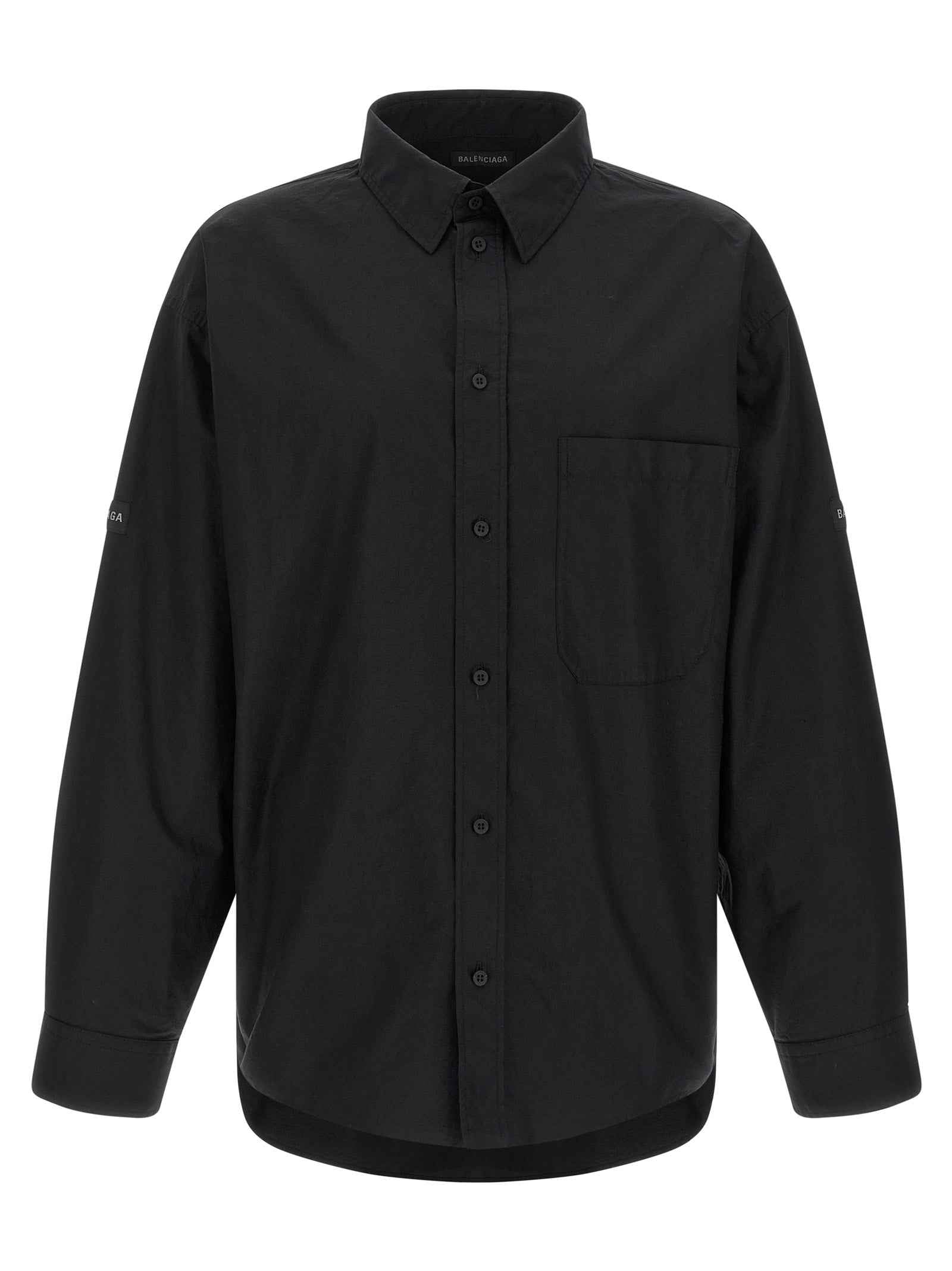 Balenciaga Black Cotton Blouse