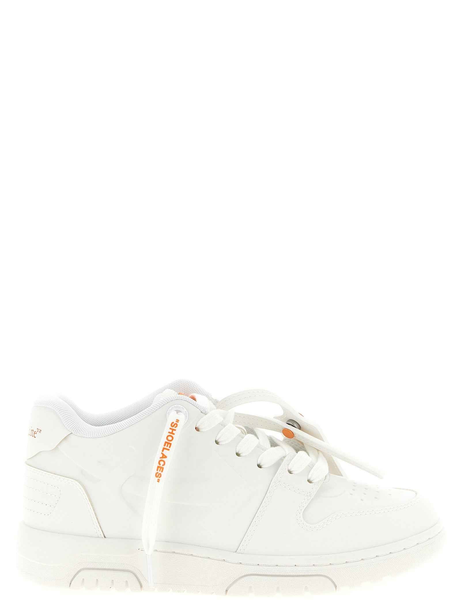 Off-White Orange Plastic Athletic Sneakers