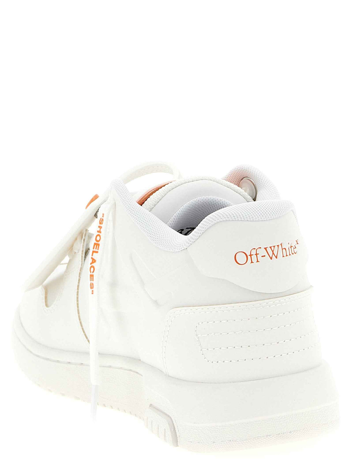 Off-White Orange Plastic Athletic Sneakers