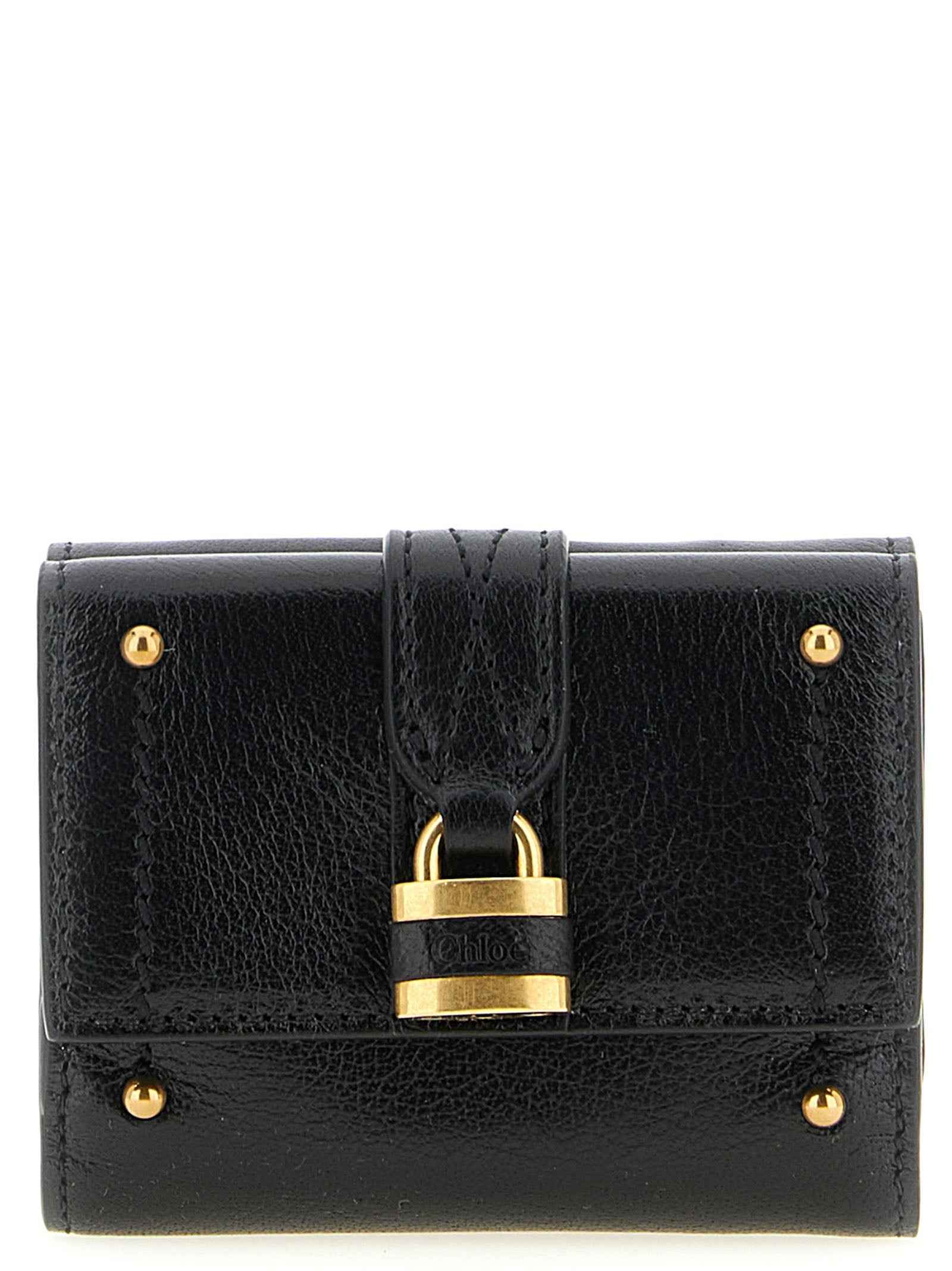 Chloé Black Buffalo Leather Cardholder