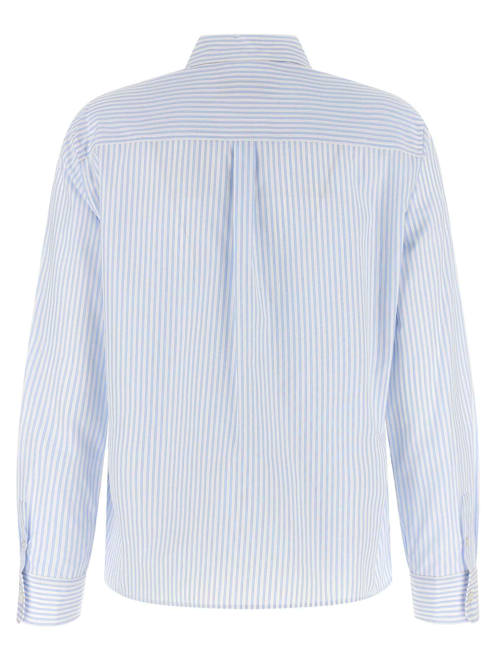 Max Mara Blue Cotton Blouse