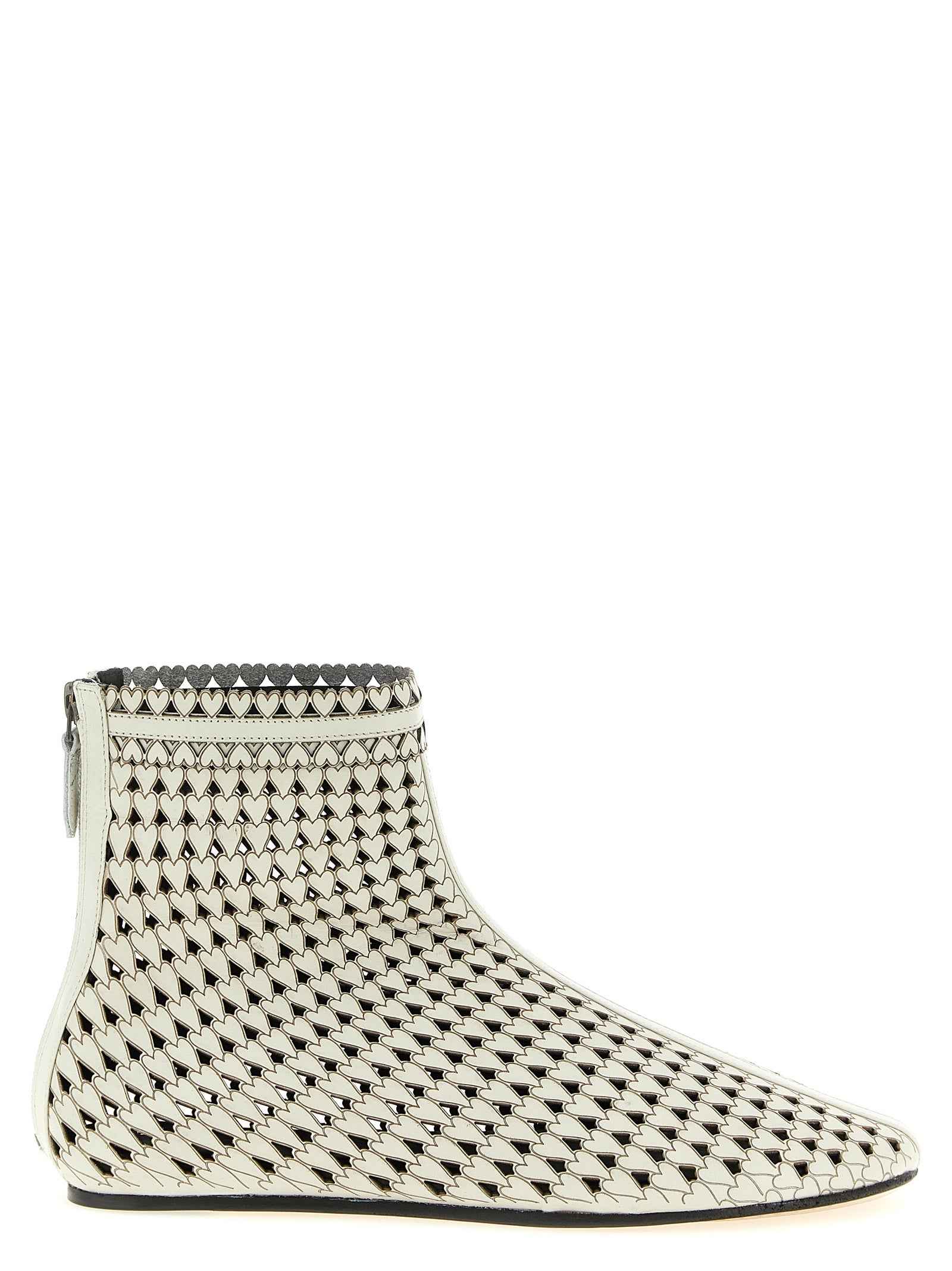 Isabel Marant Beige Calfskin Ankle Boots