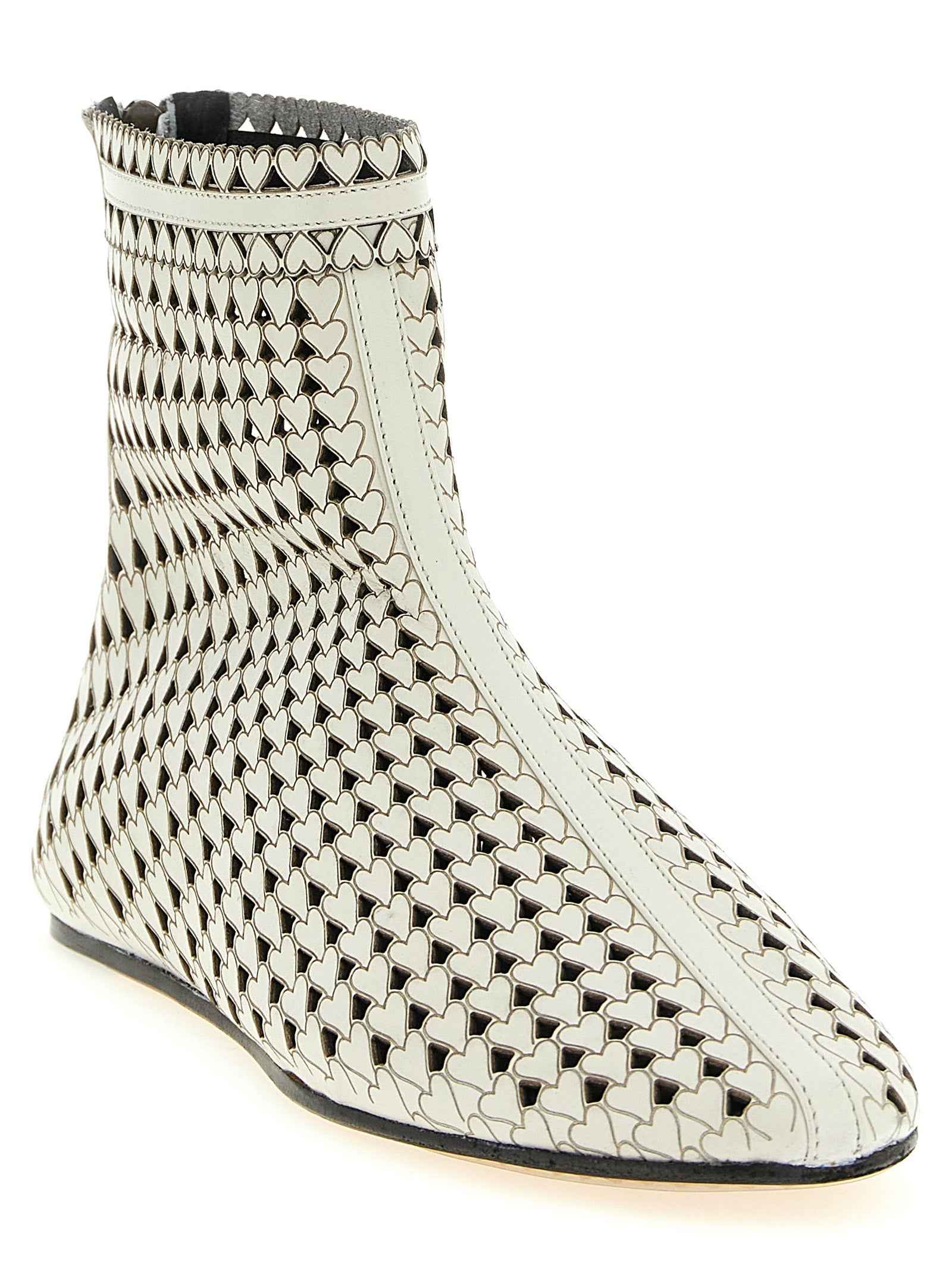 Isabel Marant Beige Calfskin Ankle Boots