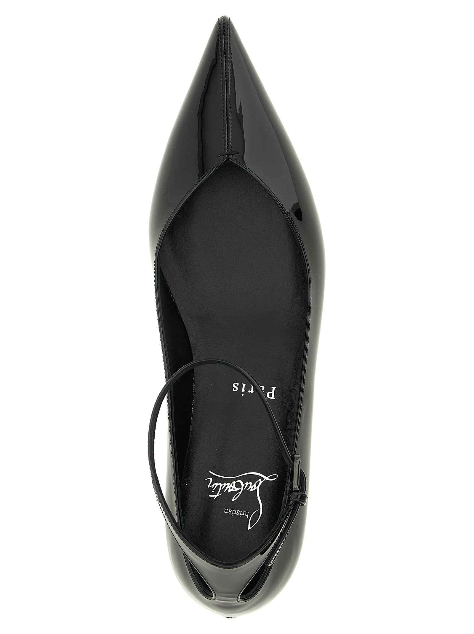 Christian Louboutin Black Calfskin Ballet Flats