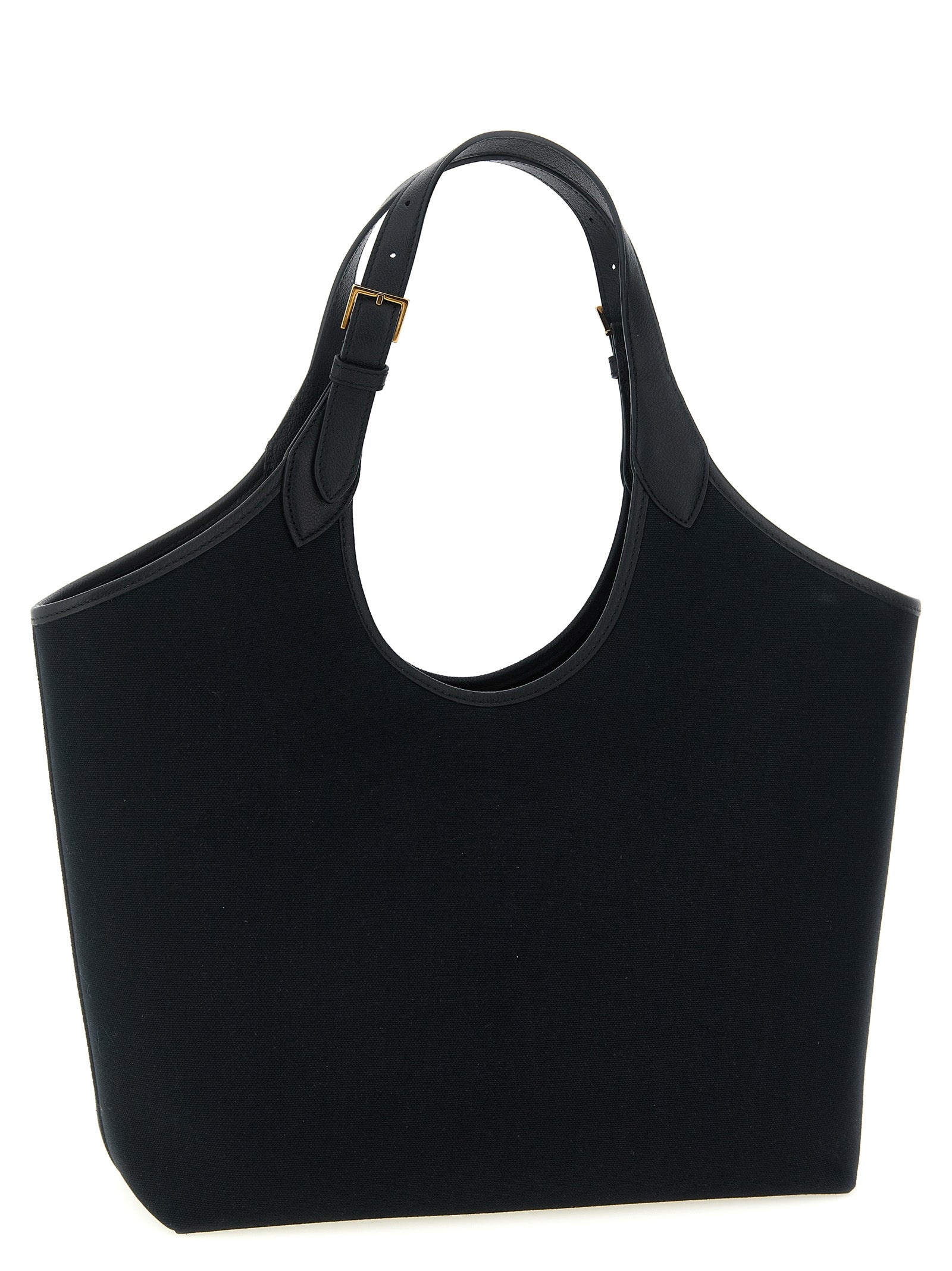 Versace Black Cotton Tote Bag