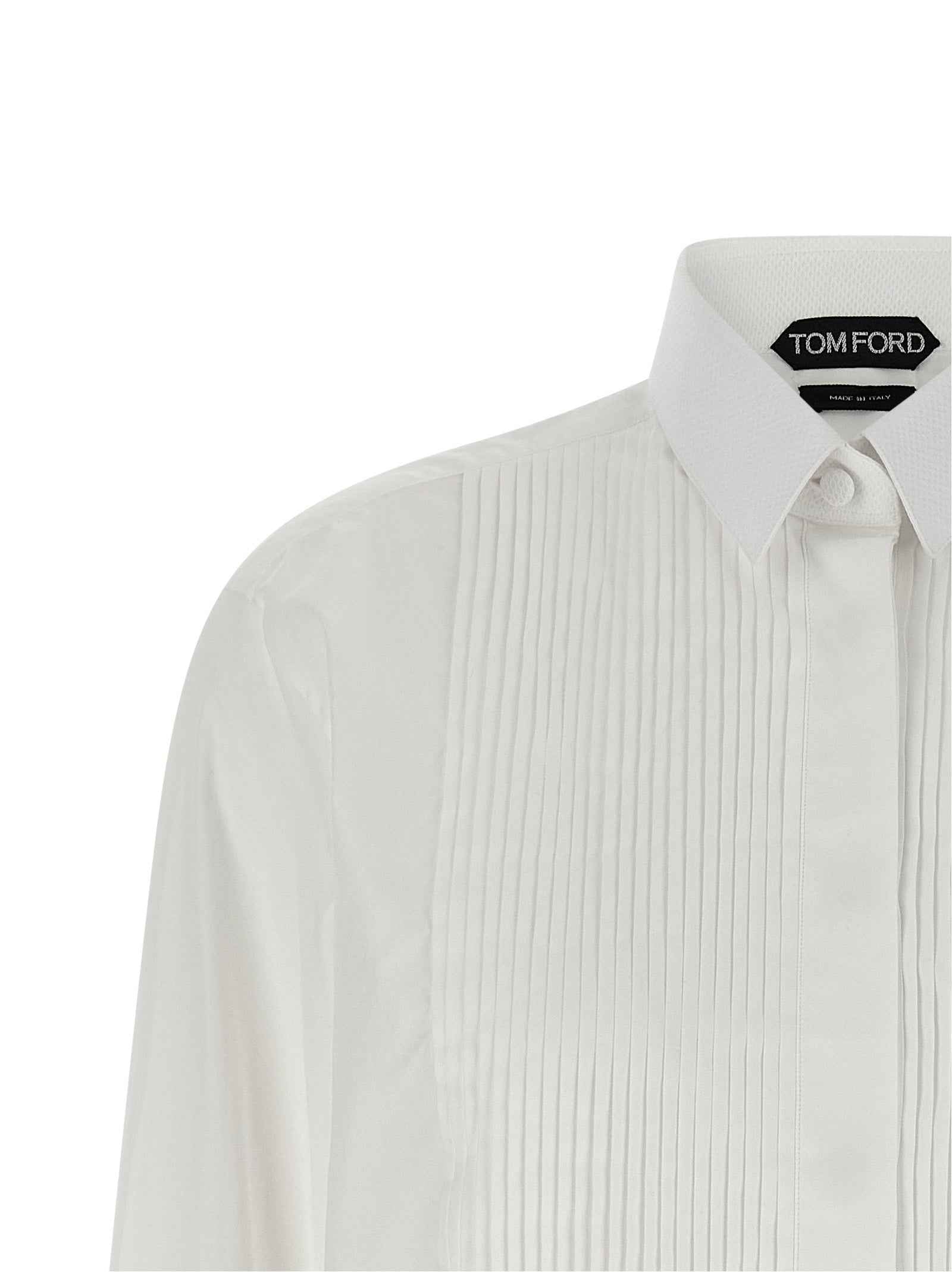 Tom Ford White Cotton Blouse