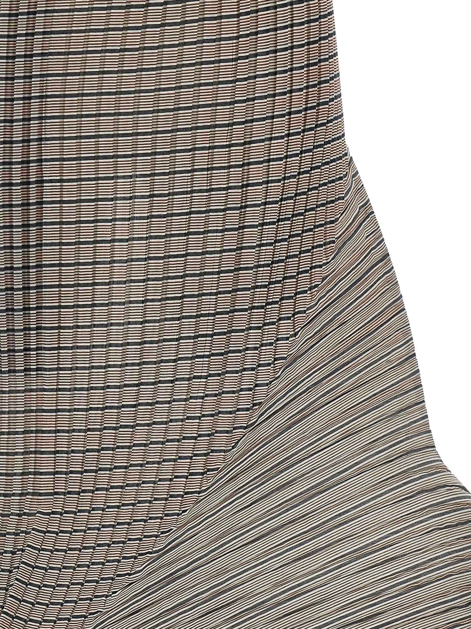 Issey Miyake Brown Polyester Mini Skirt