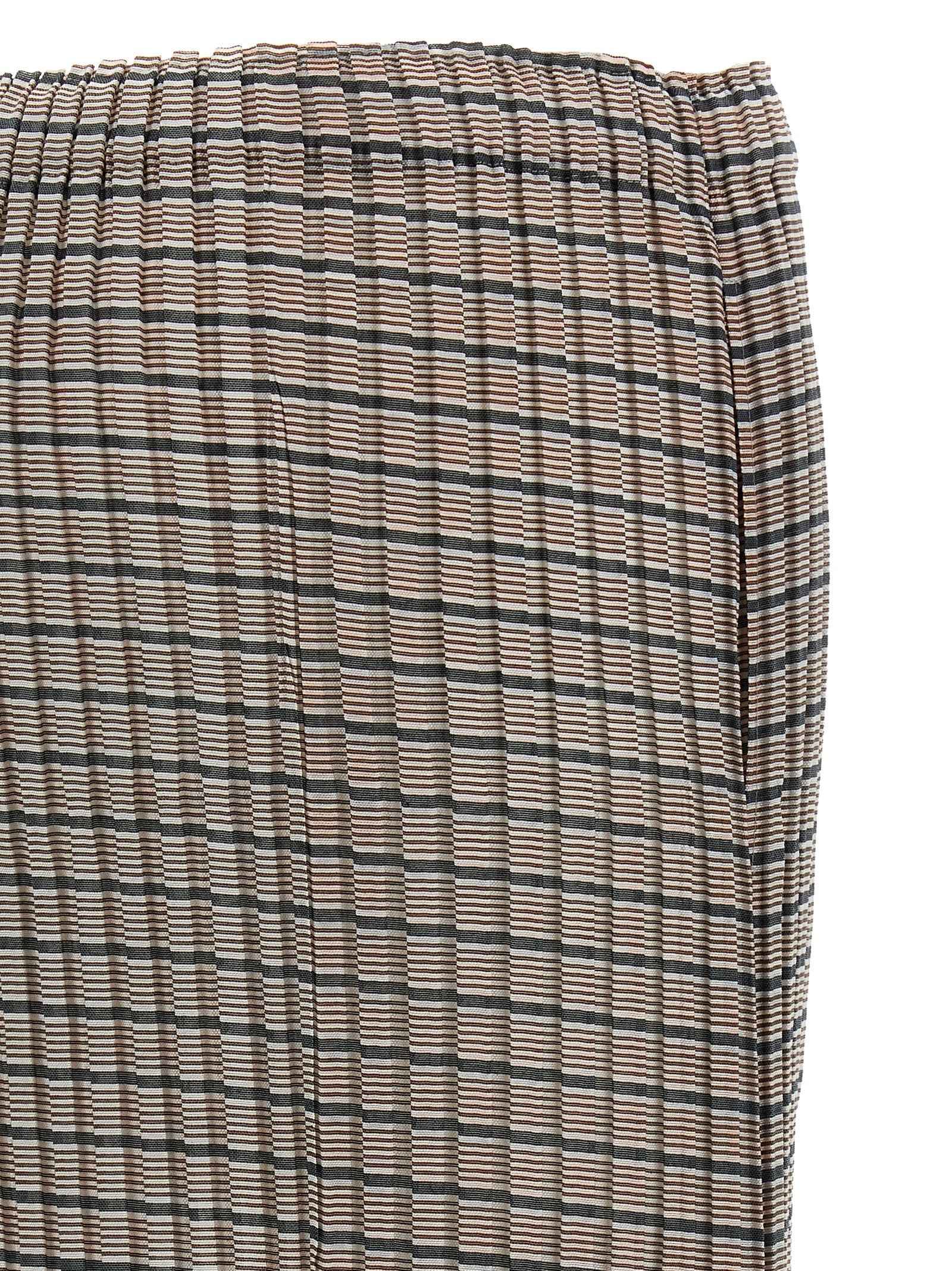 Issey Miyake Brown Polyester Mini Skirt