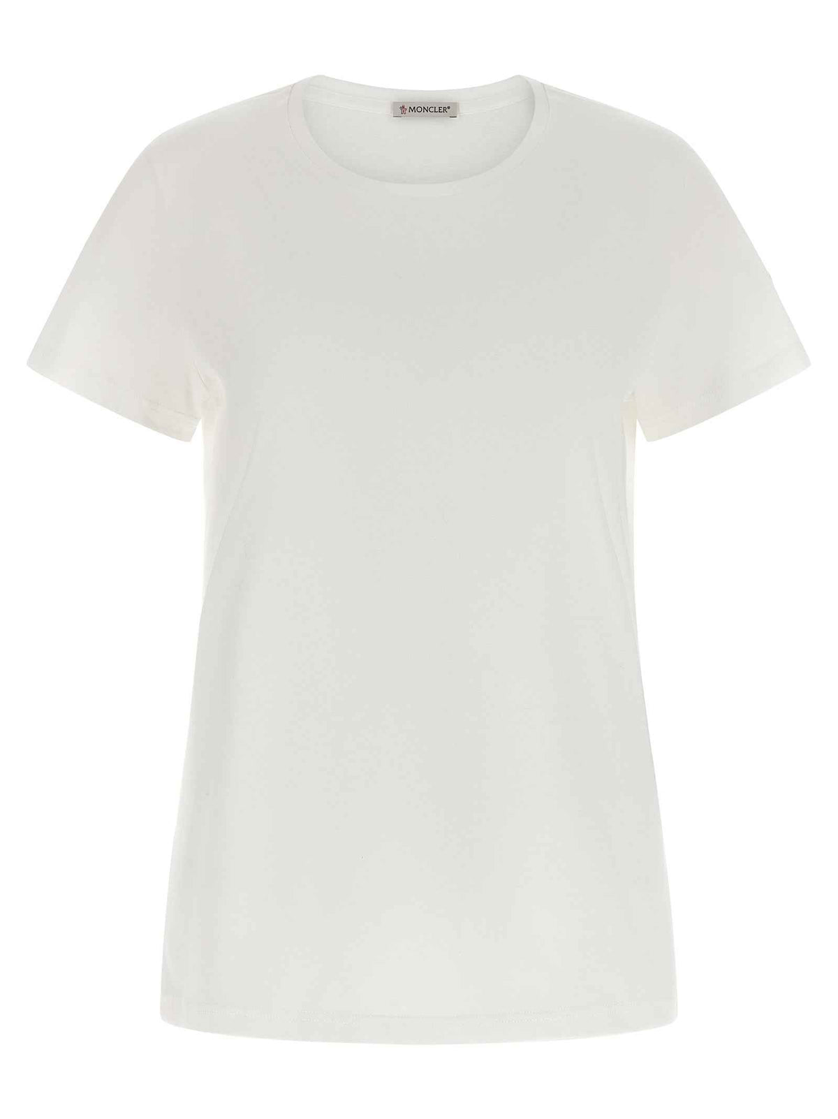 Moncler White Cotton T-Shirt