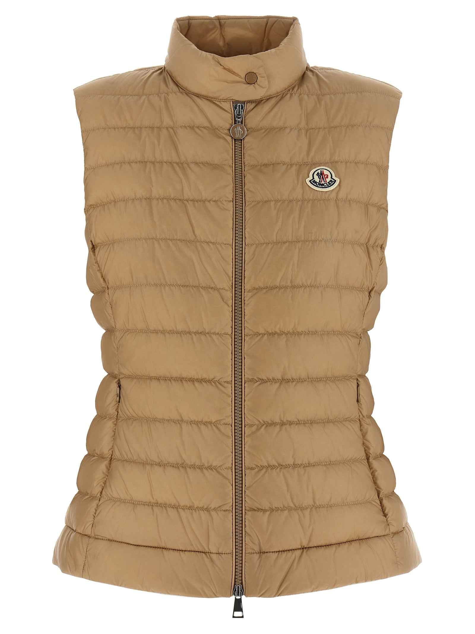 Moncler Beige Polyamide Sleeveless Jacket