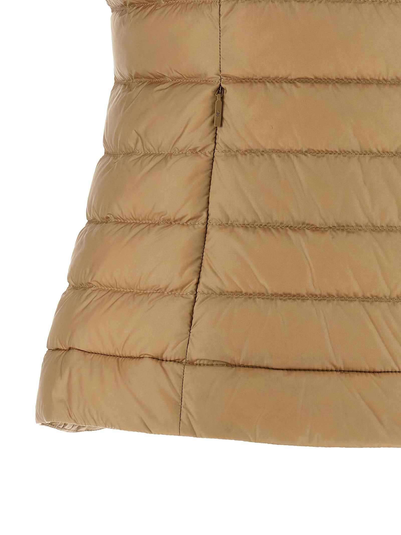 Moncler Beige Polyamide Sleeveless Jacket