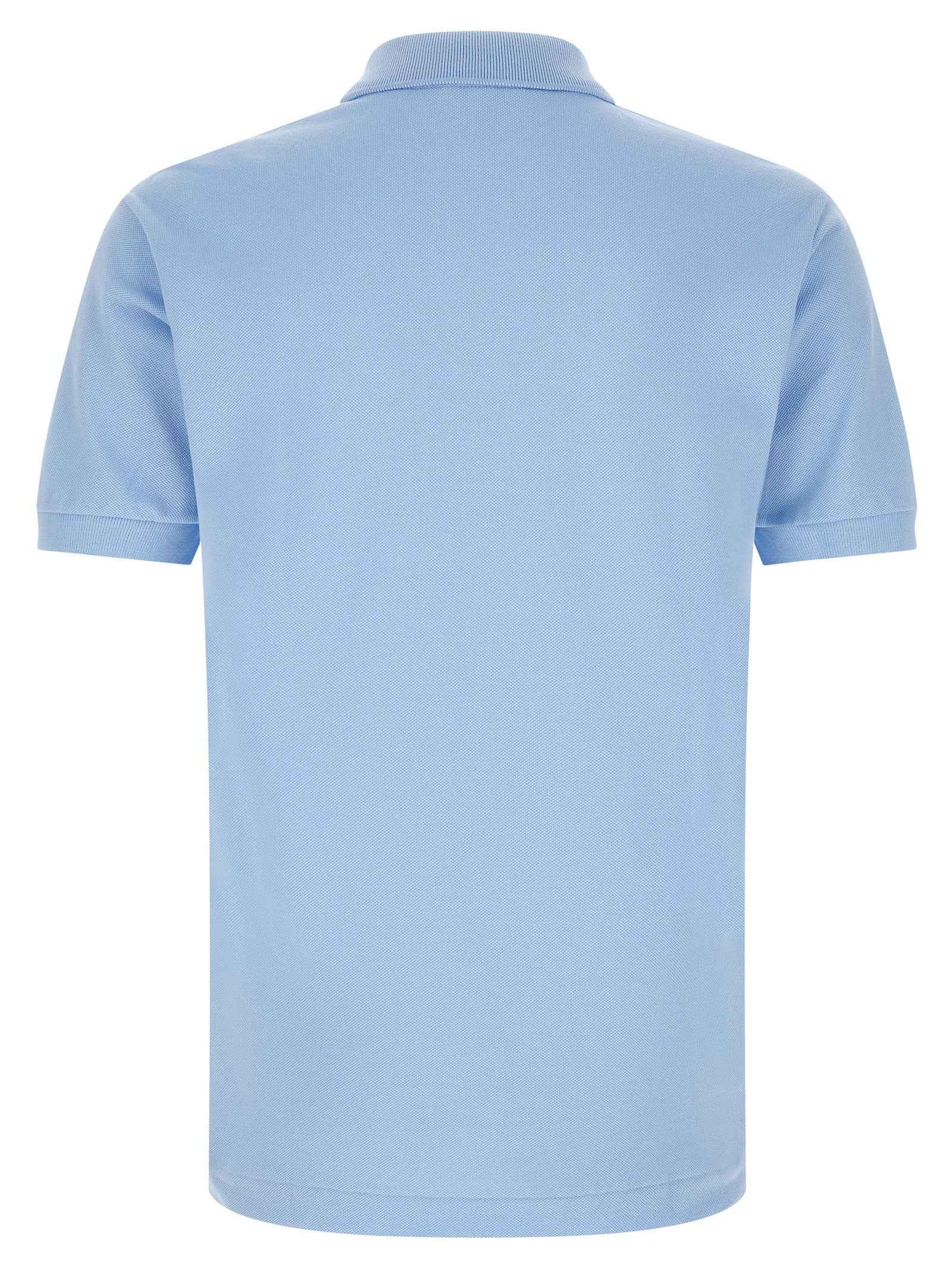 Lacoste Blue Cotton Polo Shirt