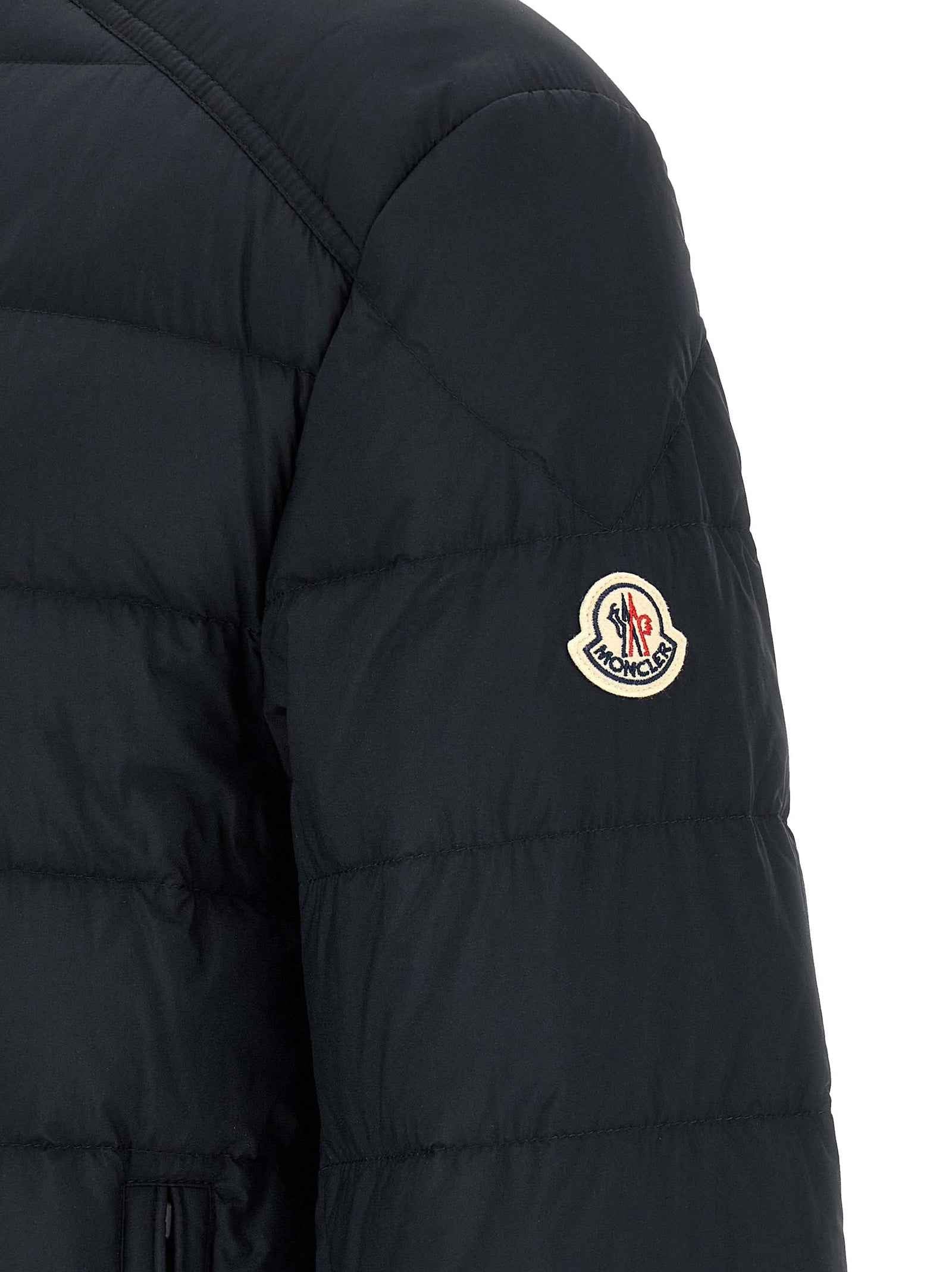 Moncler Blue Polyamide Full-Length Jacket
