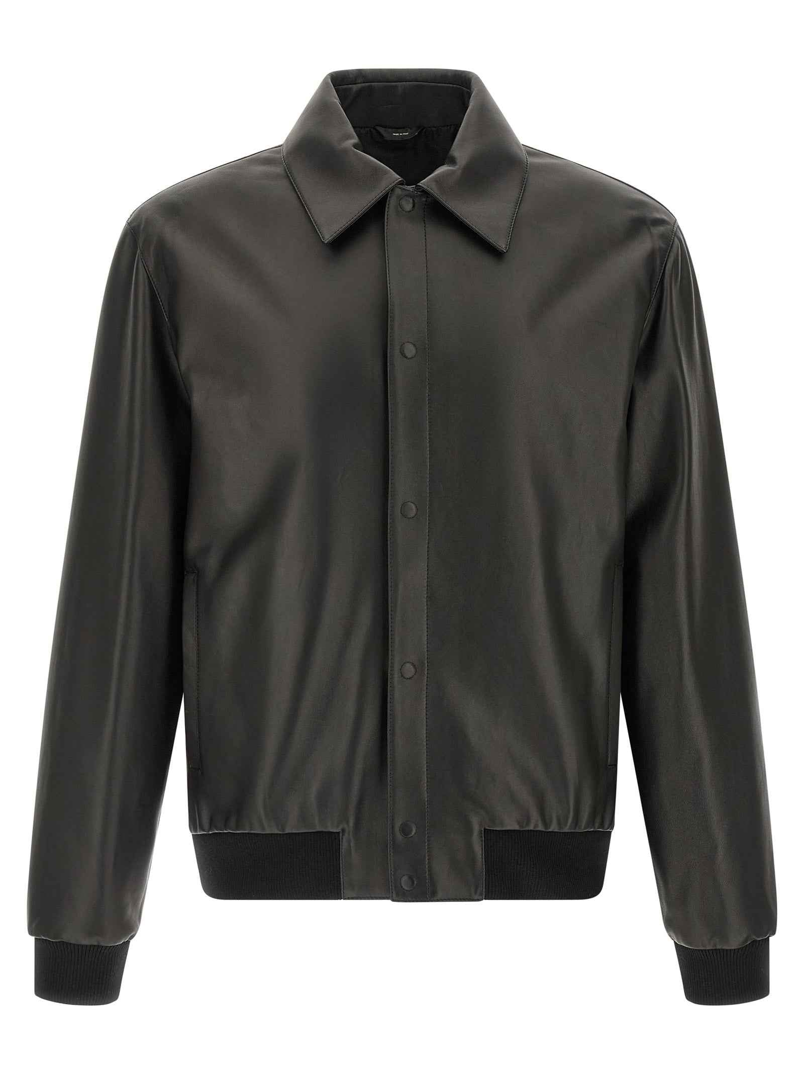 Fendi Black Lamb Leather Leather Jacket