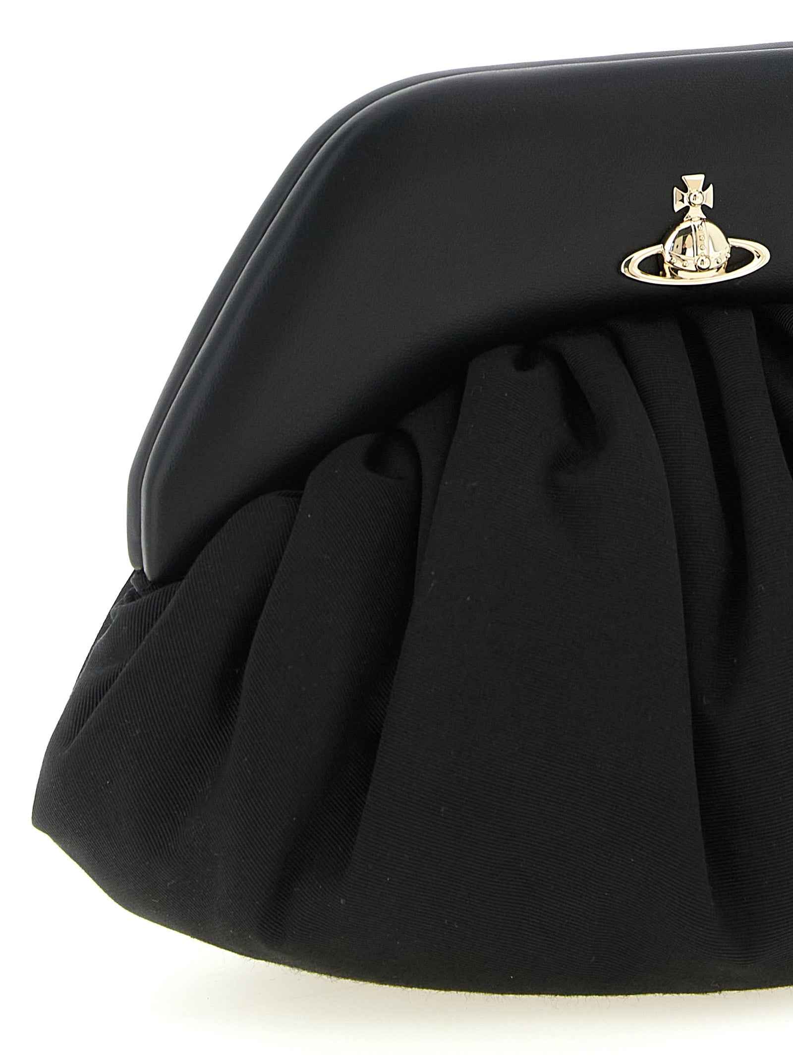 Vivienne Westwood Black Viscose Clutch Bag