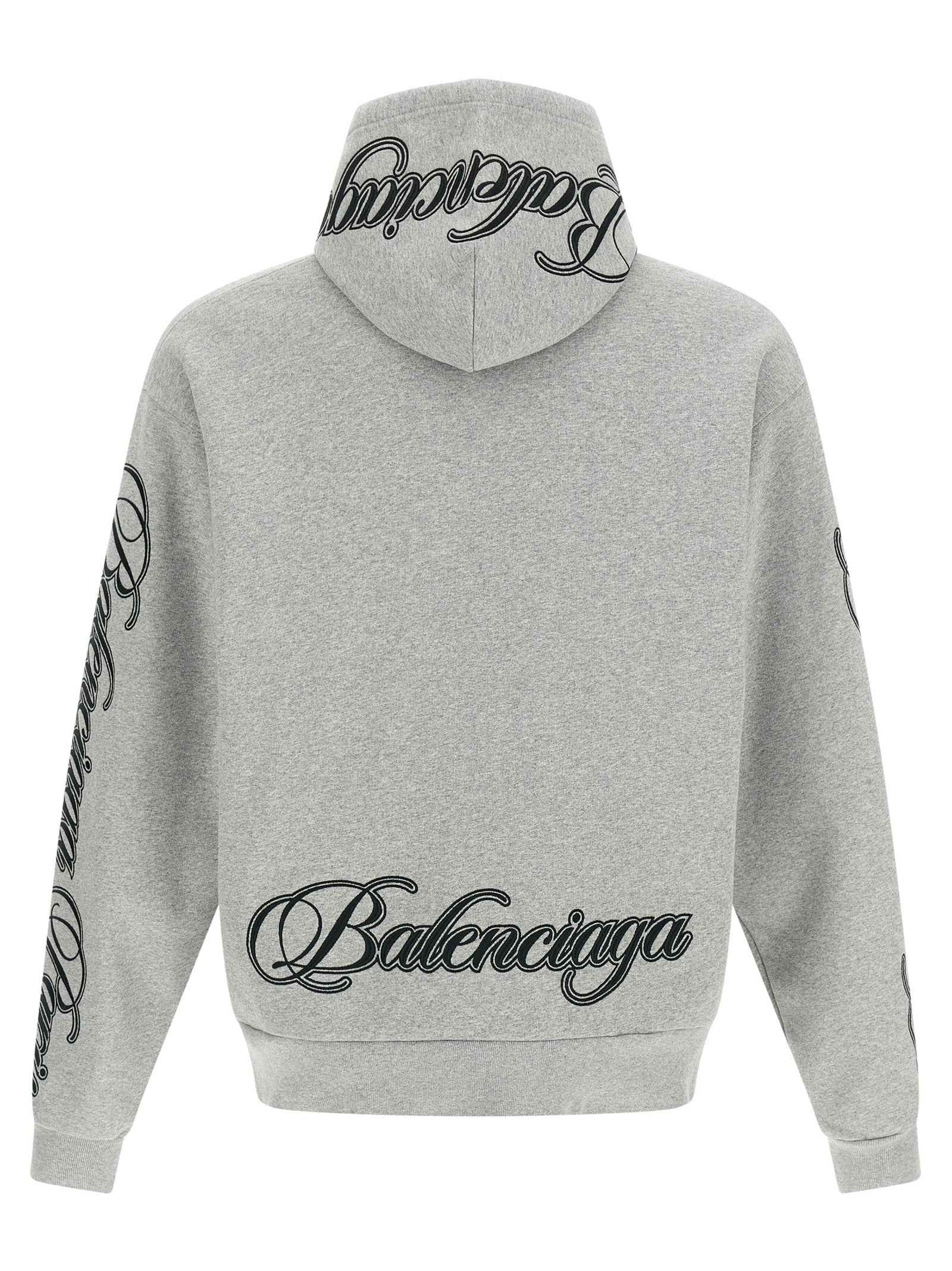 Balenciaga Gray Cotton Sweatshirt