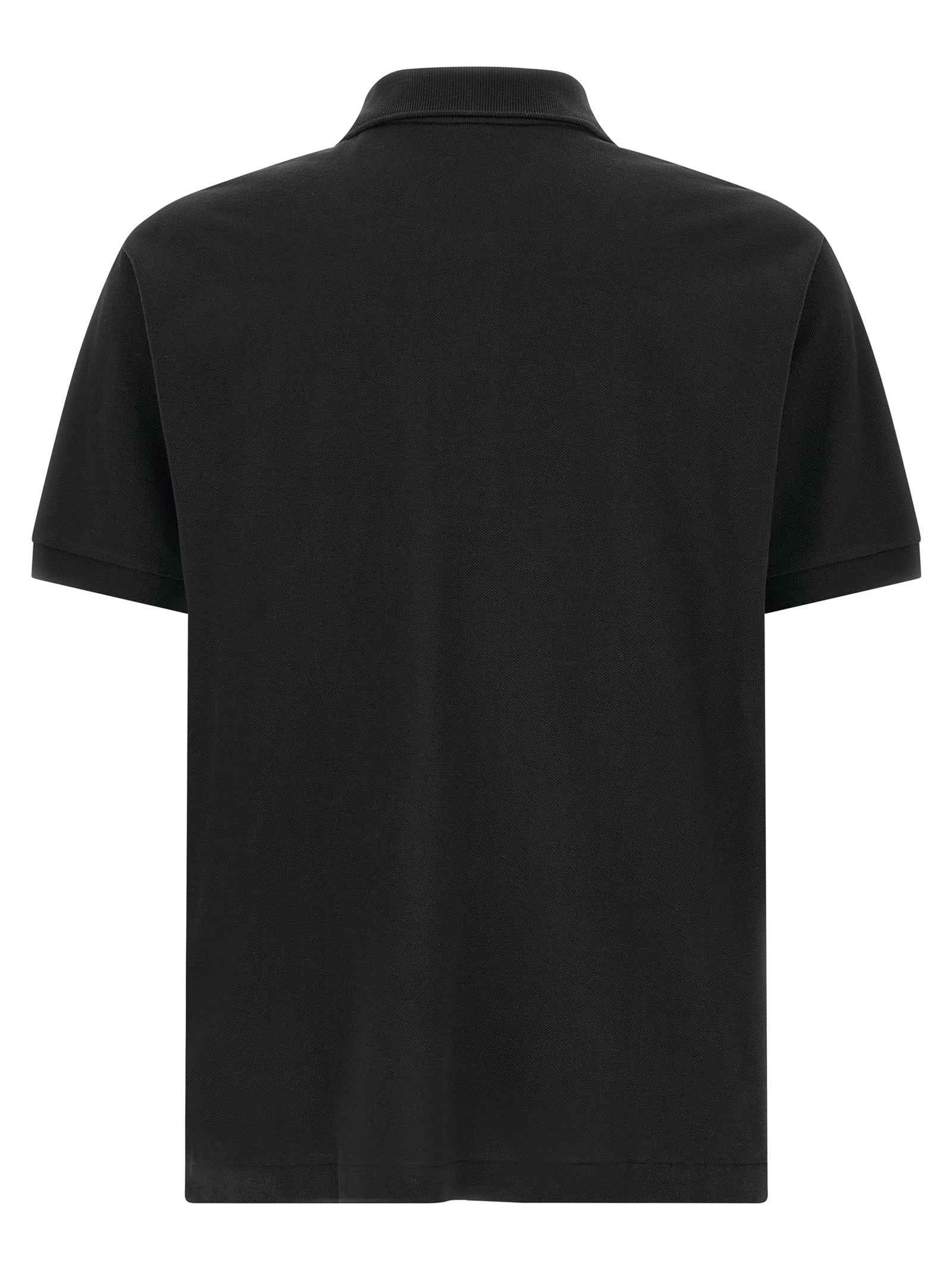 Lacoste Black Cotton Polo Shirt