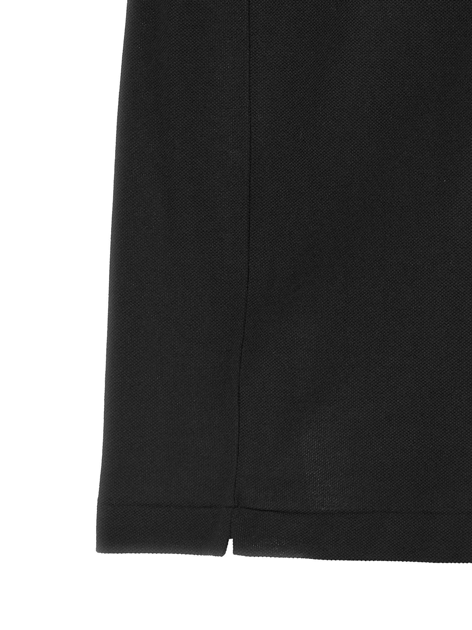 Lacoste Black Cotton Polo Shirt
