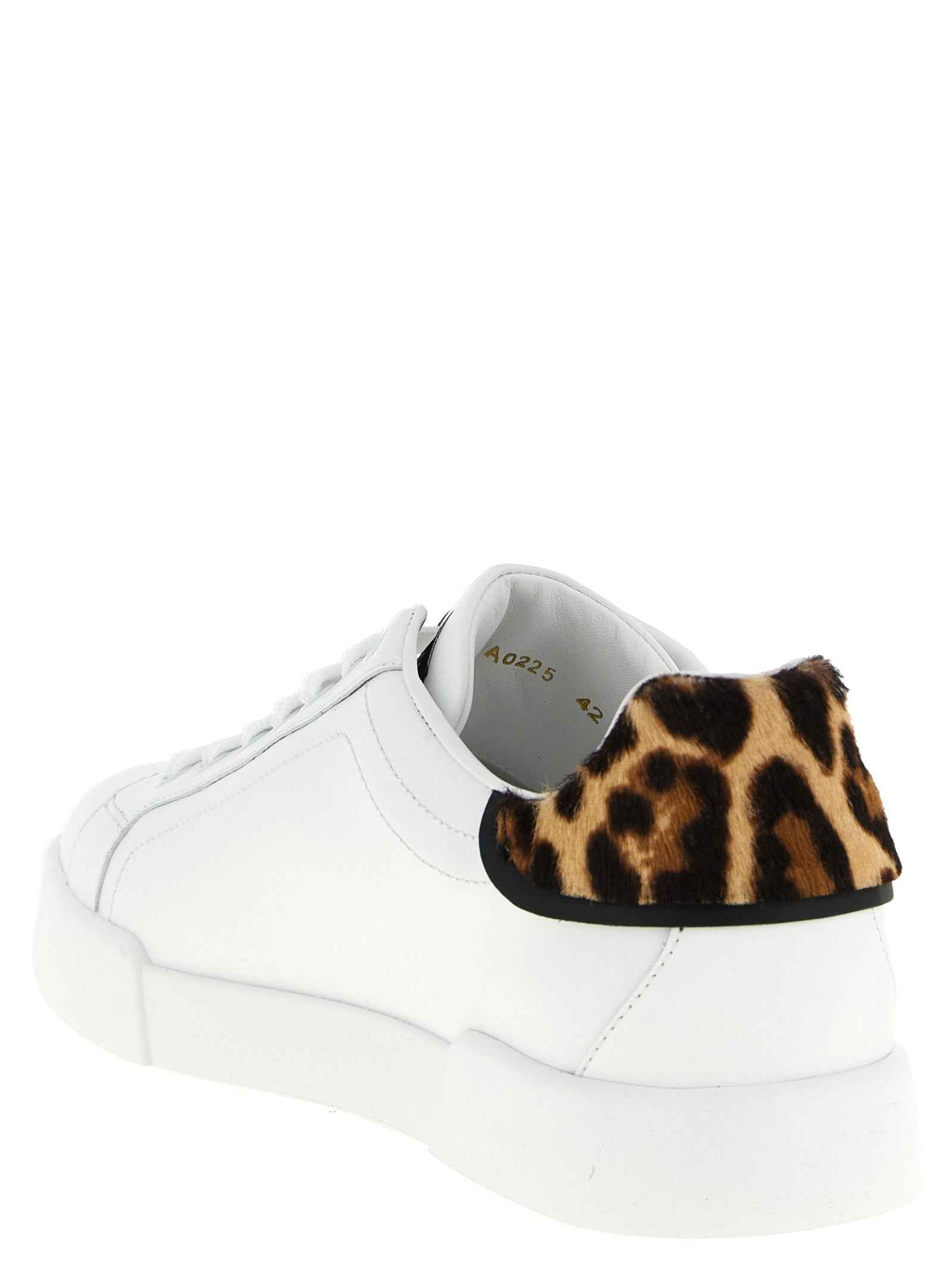 Dolce & Gabbana Brown Calfskin Low Top Sneakers