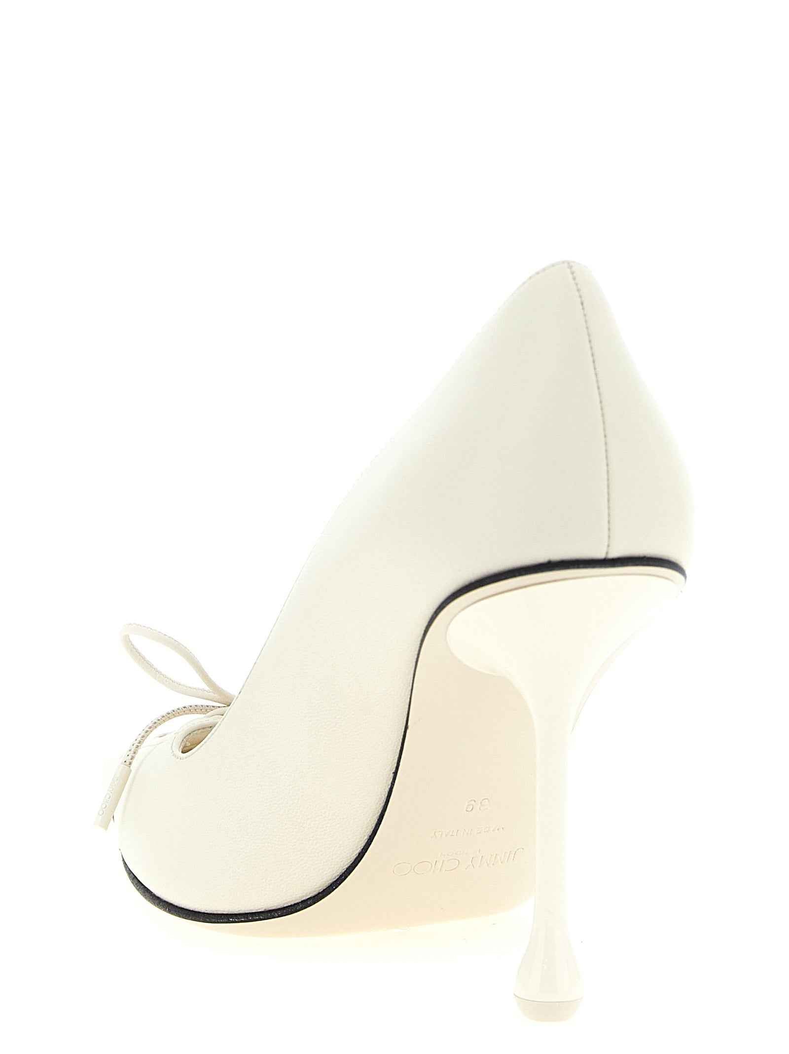 Jimmy Choo White Leather High Heel Pumps