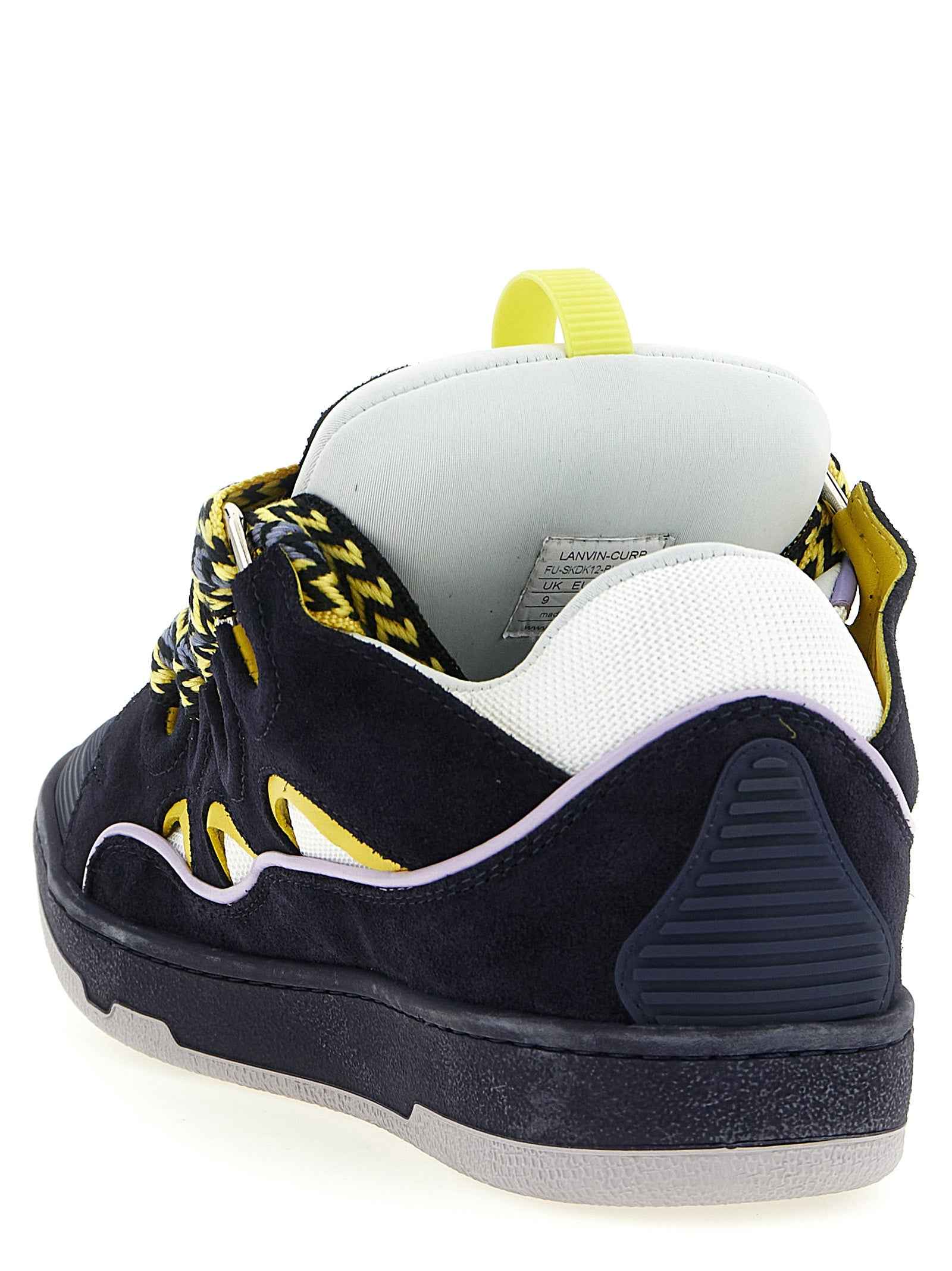 Lanvin Blue Calfskin Athletic Sneakers