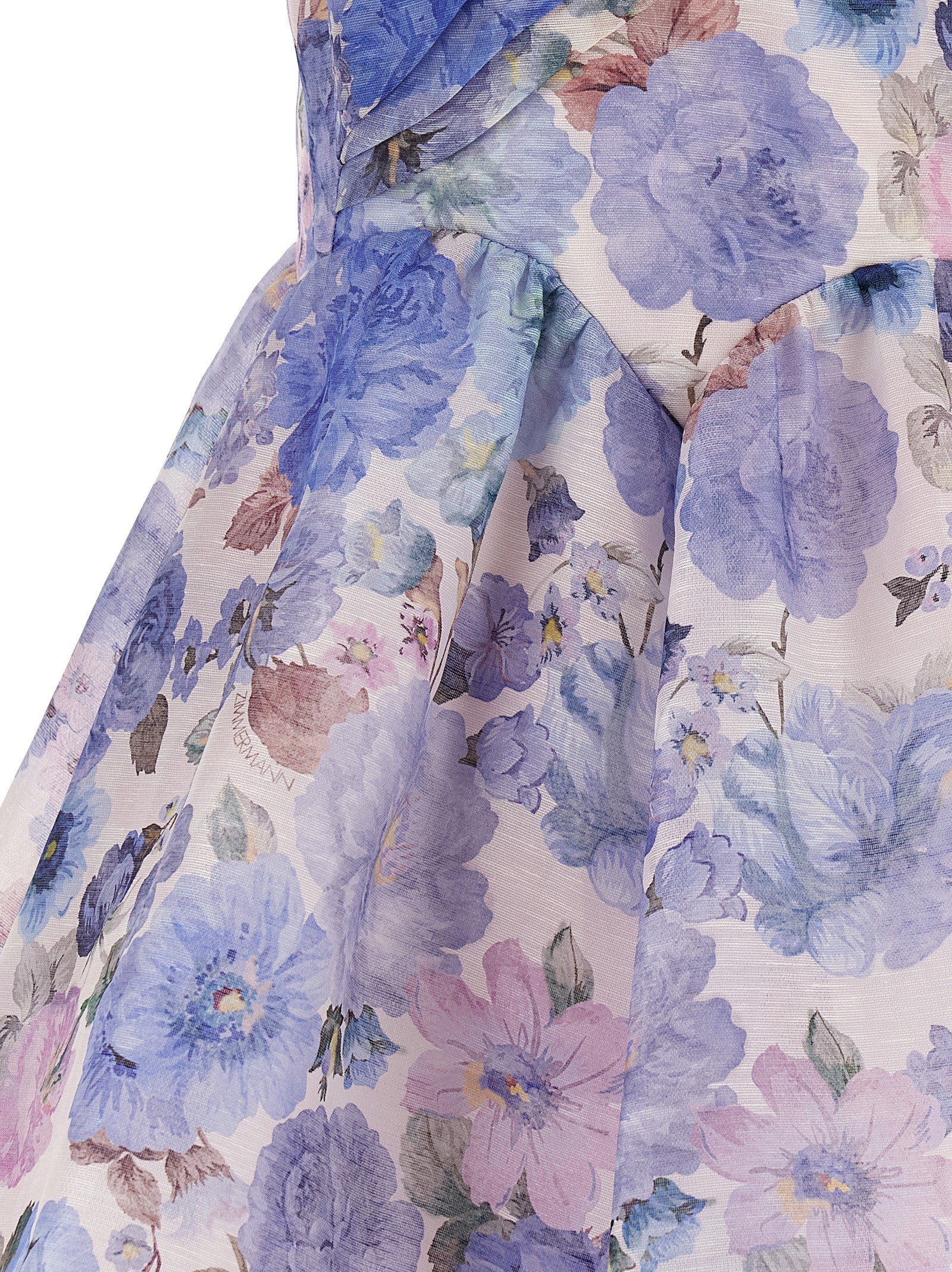 Zimmermann Blue Linen Short Dress
