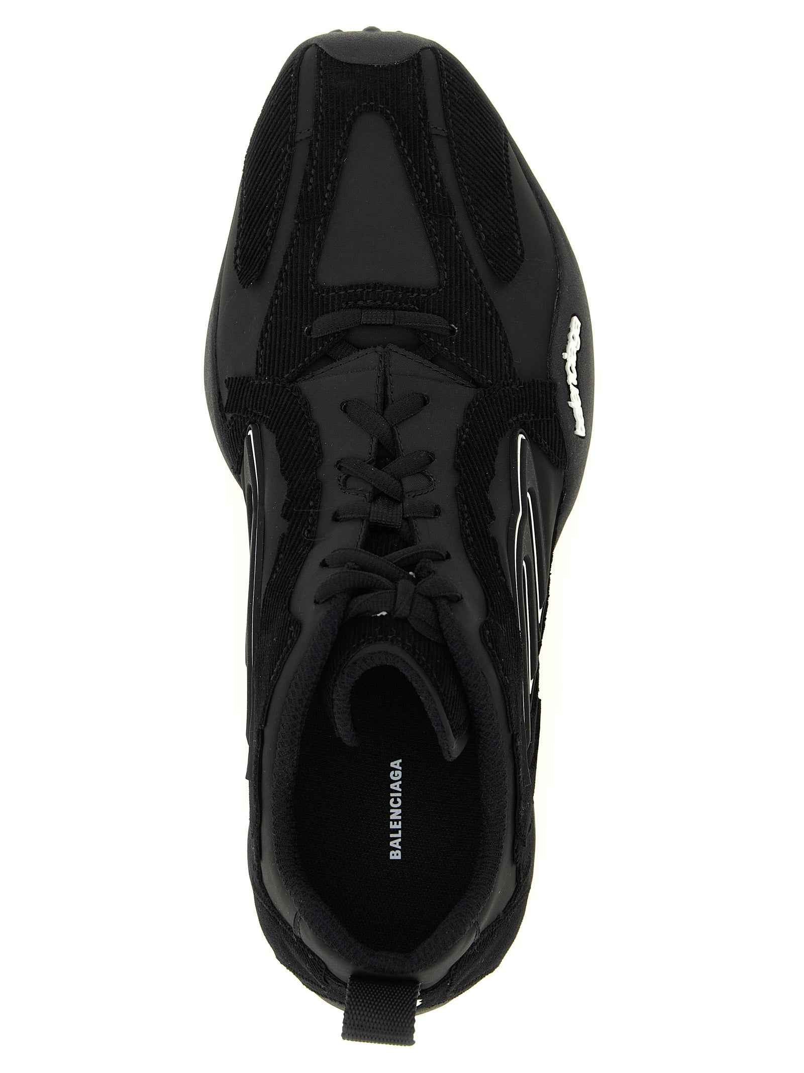 Balenciaga Black Polyester Athletic Sneakers