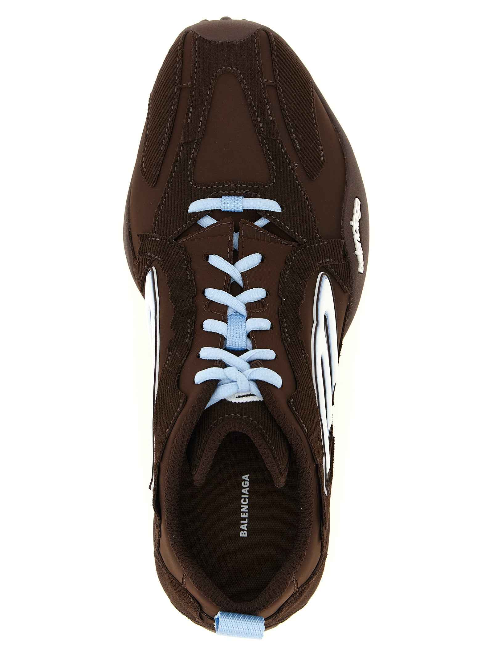 Balenciaga Brown Polyester Athletic Sneakers