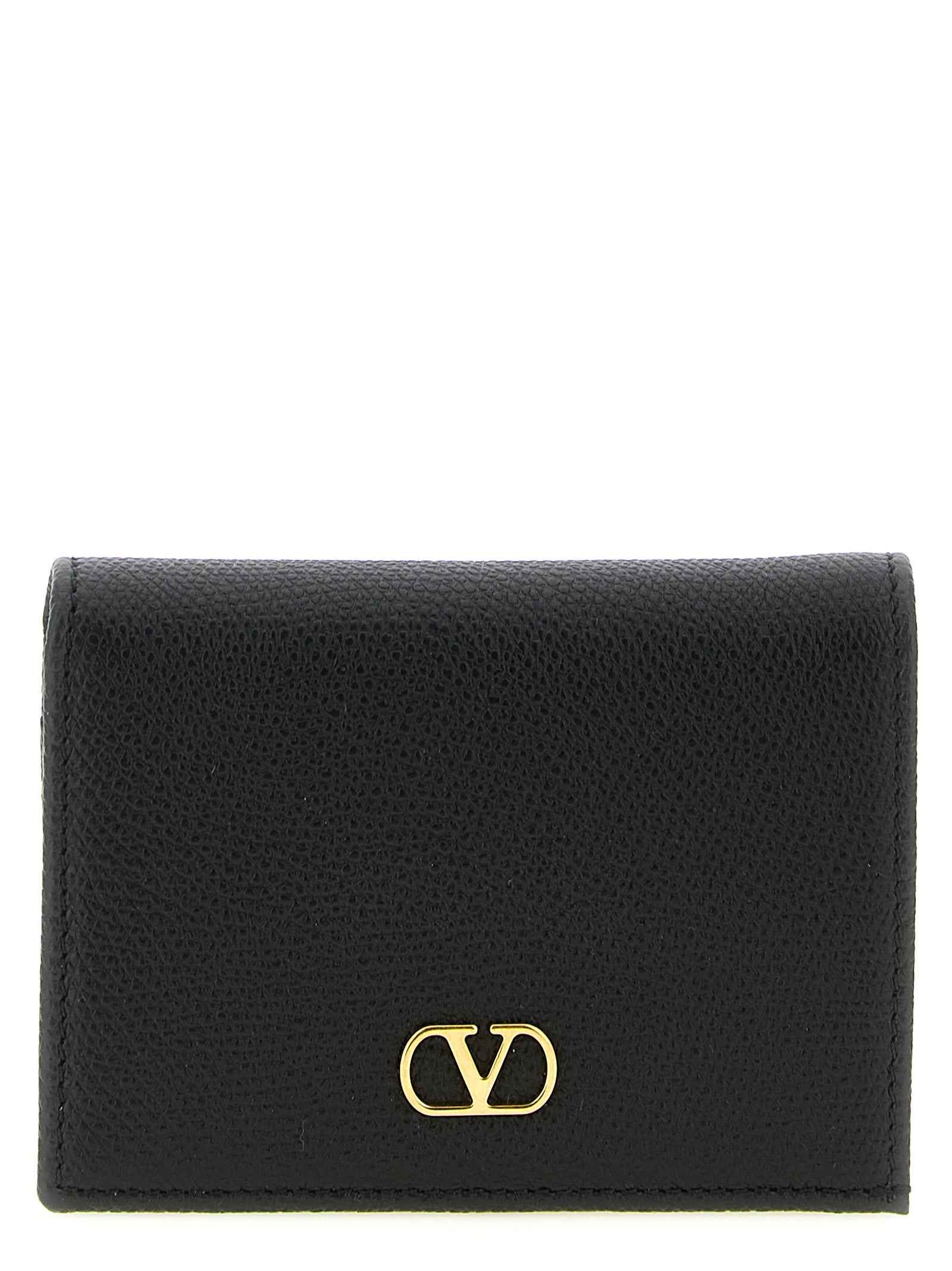 Valentino Garavani Black Calfskin Cardholder