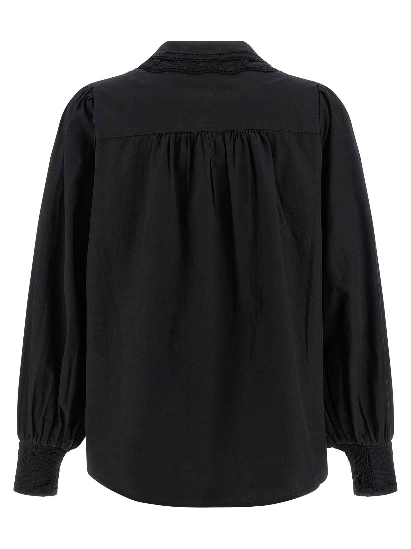 FARM RIO Black Cotton Blouse