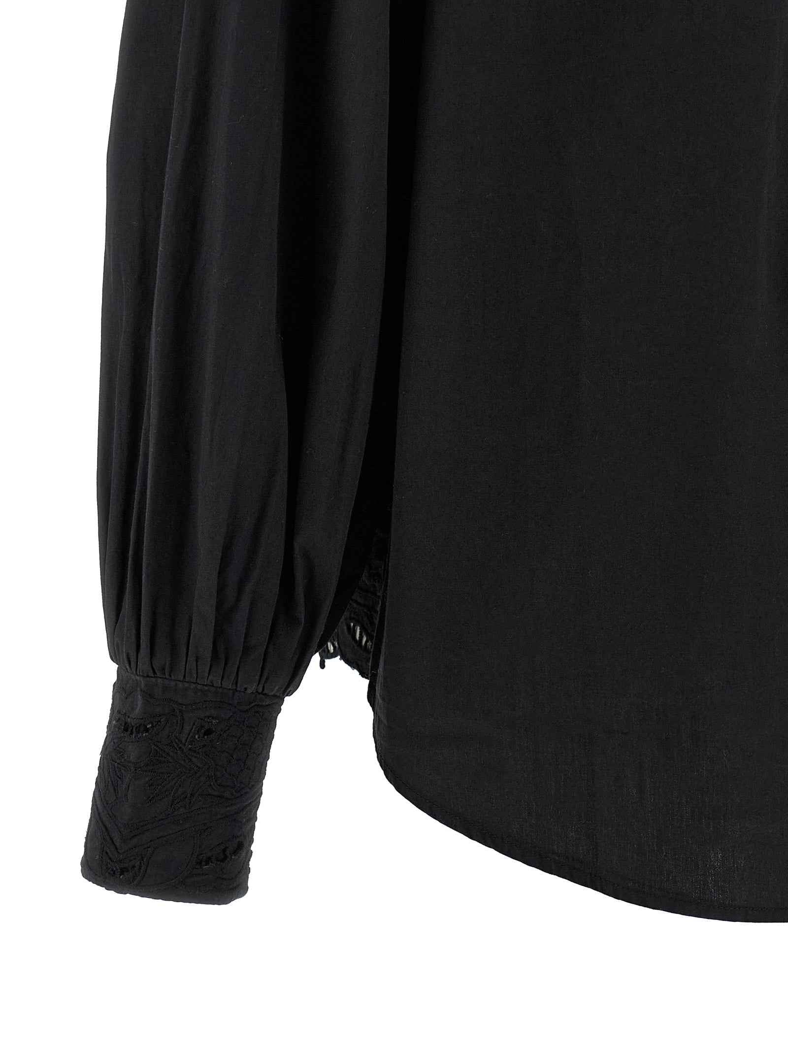 FARM RIO Black Cotton Blouse