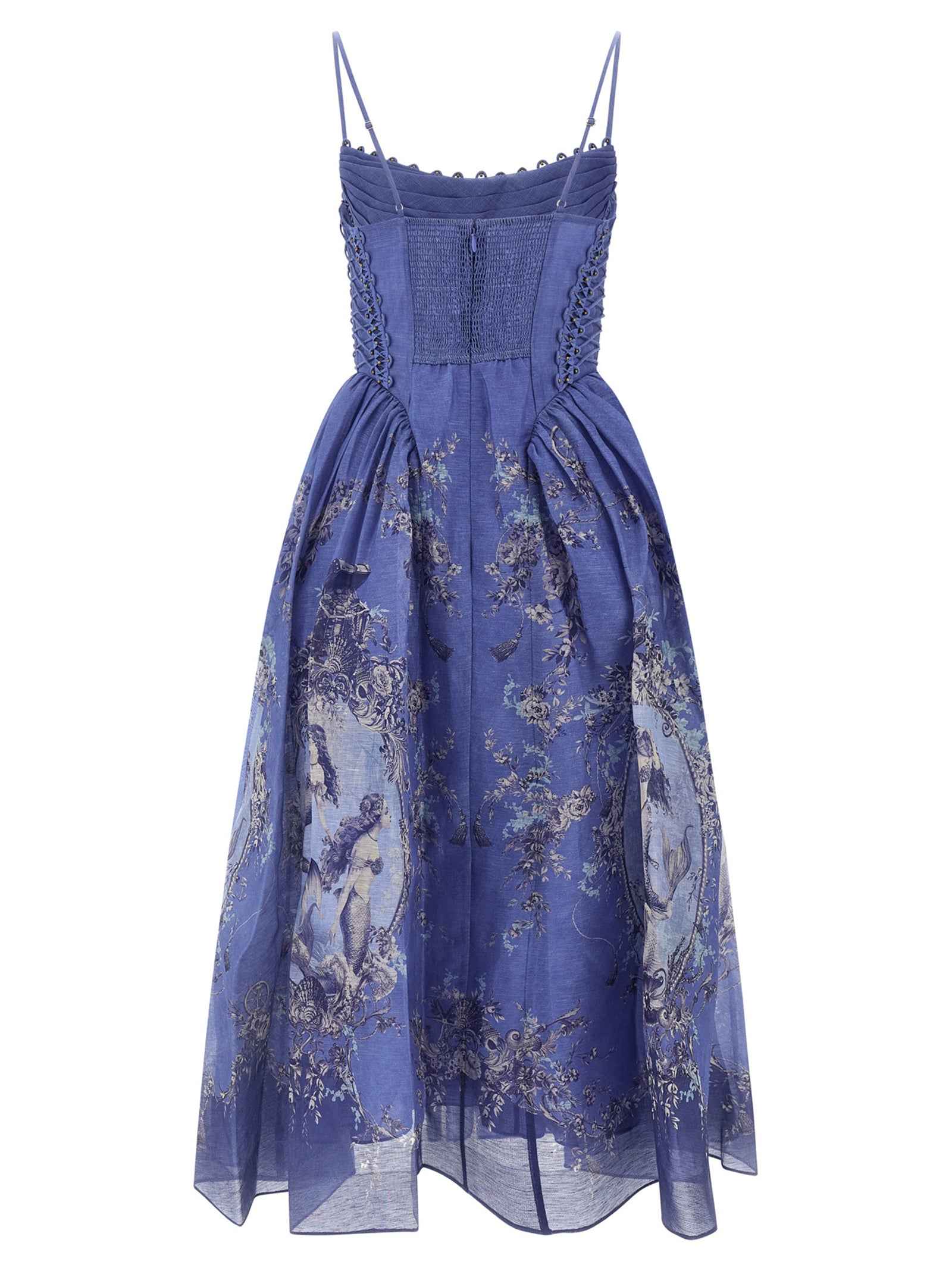 Zimmermann Blue Linen Long Dress
