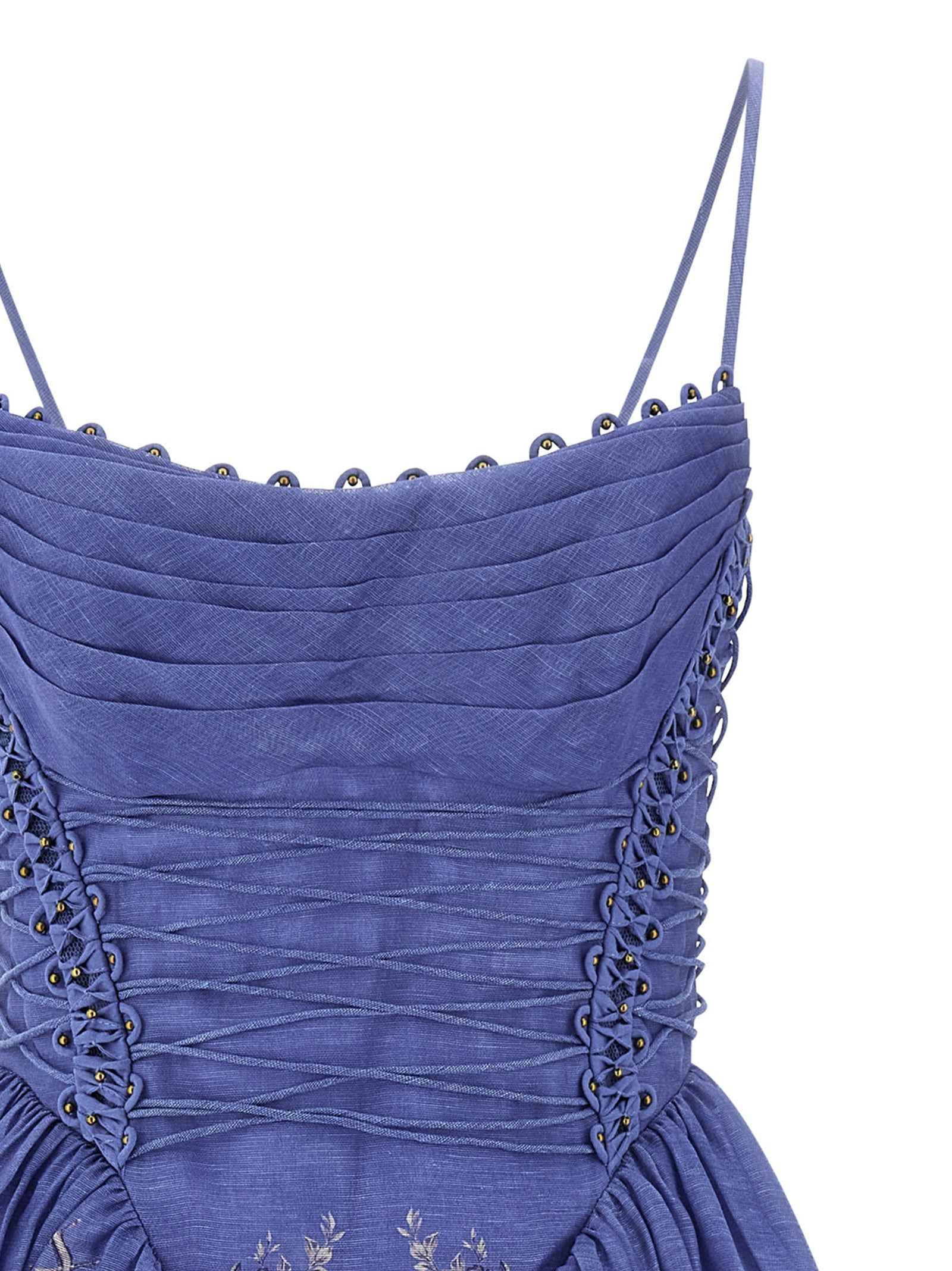 Zimmermann Blue Linen Long Dress