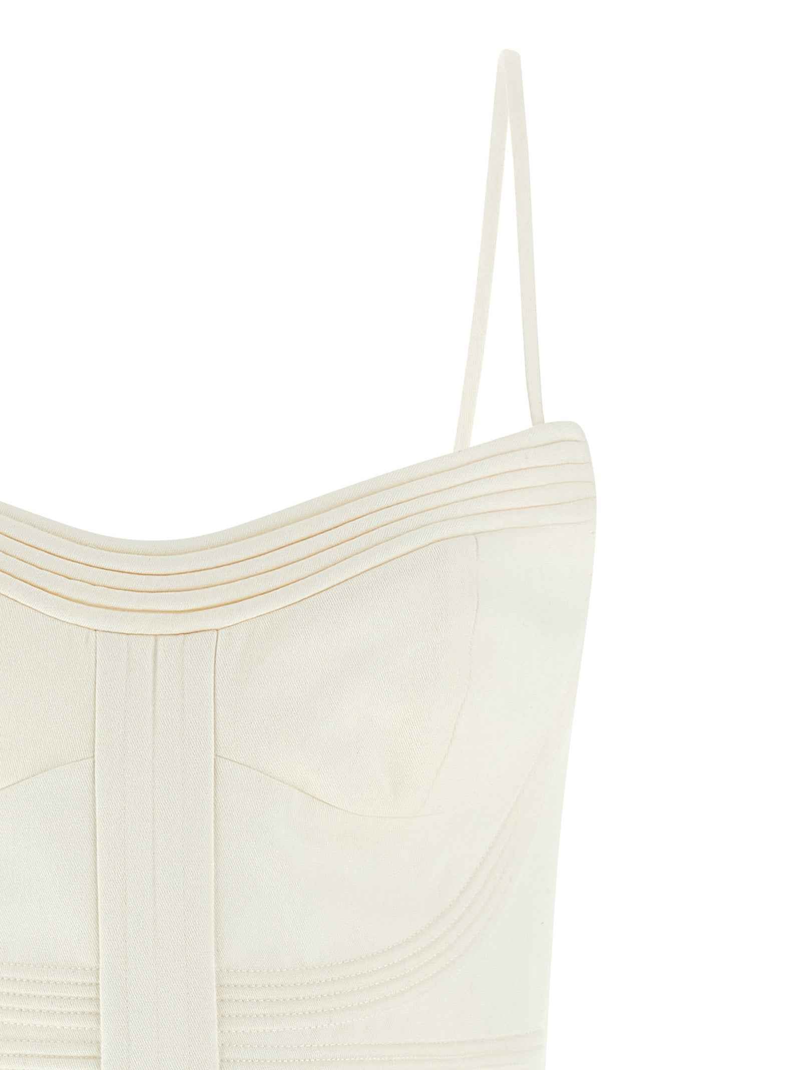 Zimmermann White Cotton Short Dress