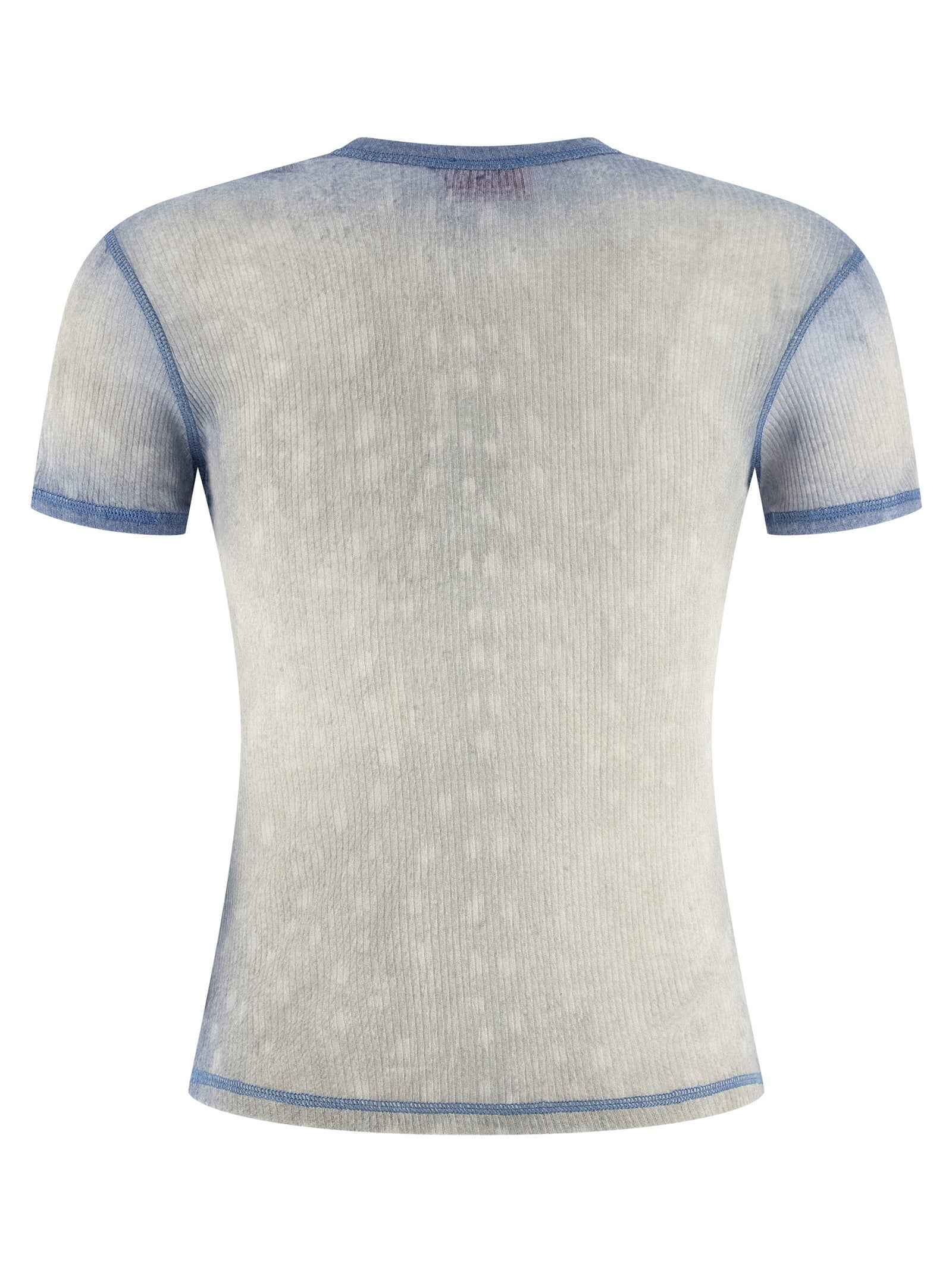 Diesel Blue Cotton T-Shirt