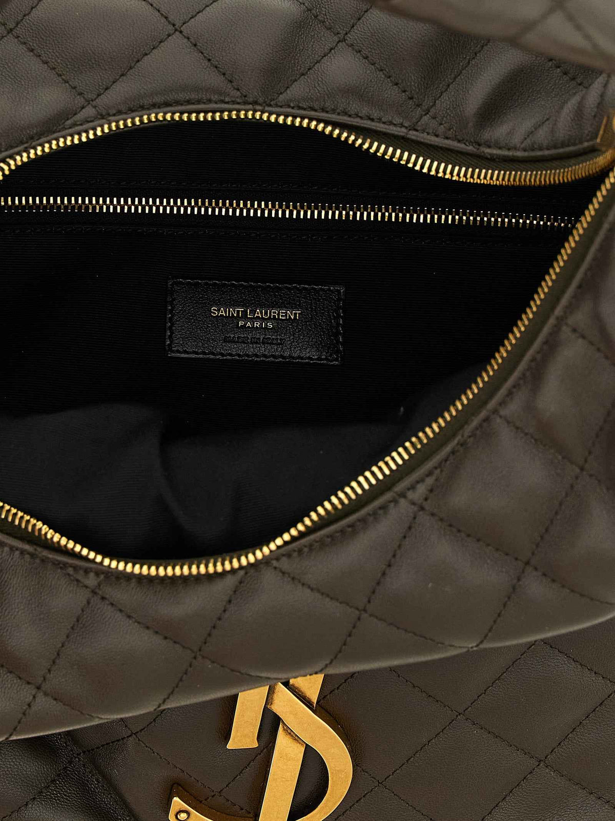 Saint Laurent Brown Lamb Leather Shoulder Bag